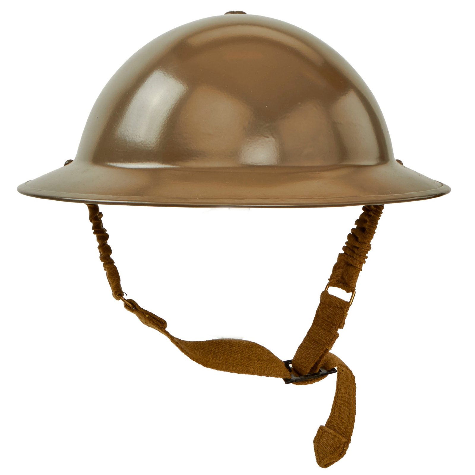 Buy British WWII Mk II Steel Brodie Helmet with Liner and Spring Chinstrap | Original Firearms Antique For Sale