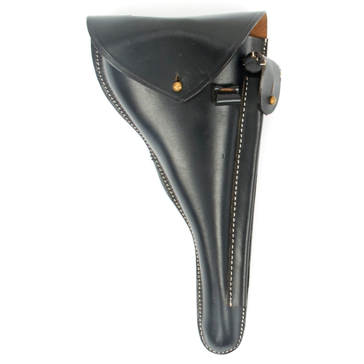 Buy German WWI Navy Luger P04 Black Leather Holster | Original Firearms Antique For Sale