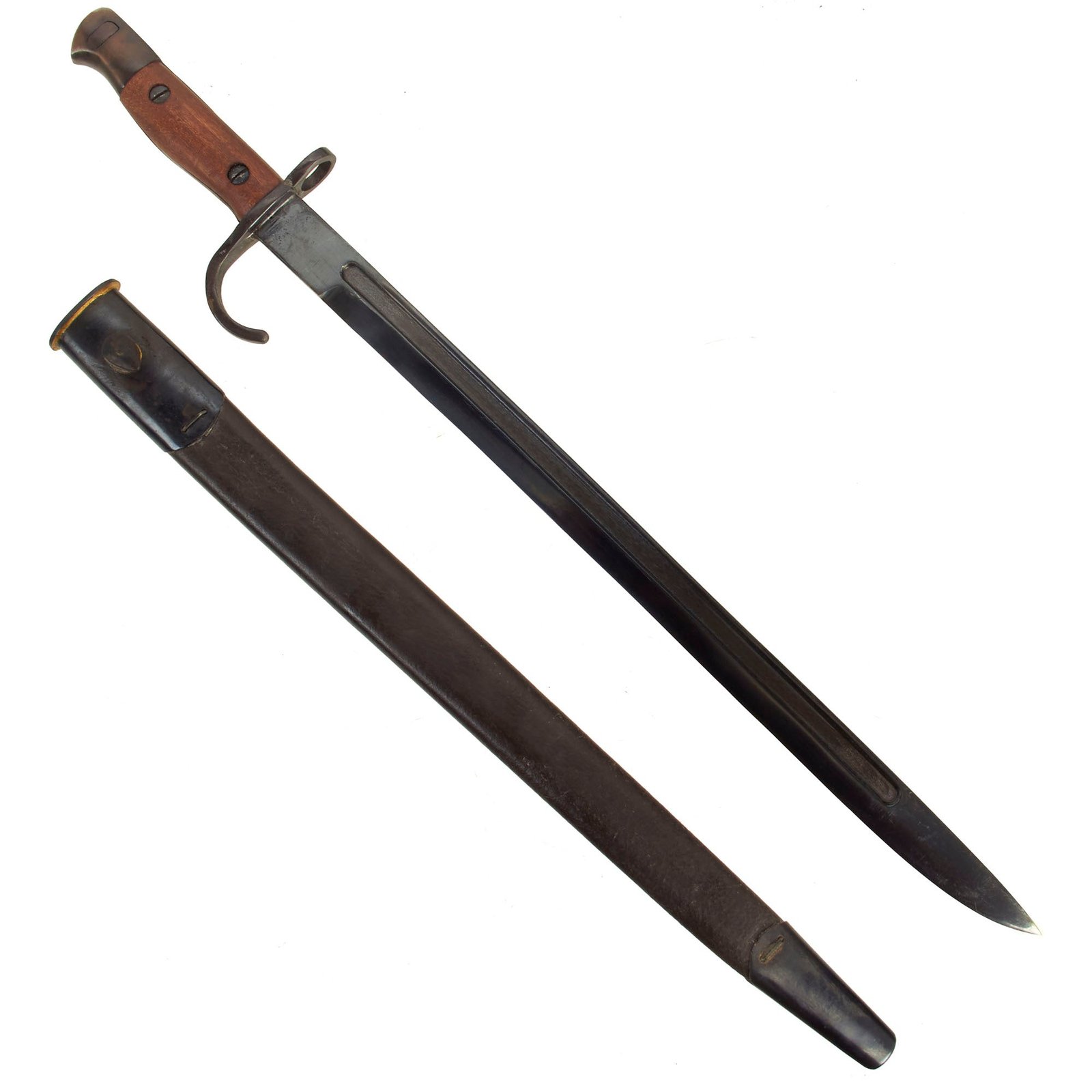 Buy British WWI Enfield SMLE P-1907 Hook Quillon Bayonet and Scabbard - Economy Grade | Original Firearms Antique For Sale