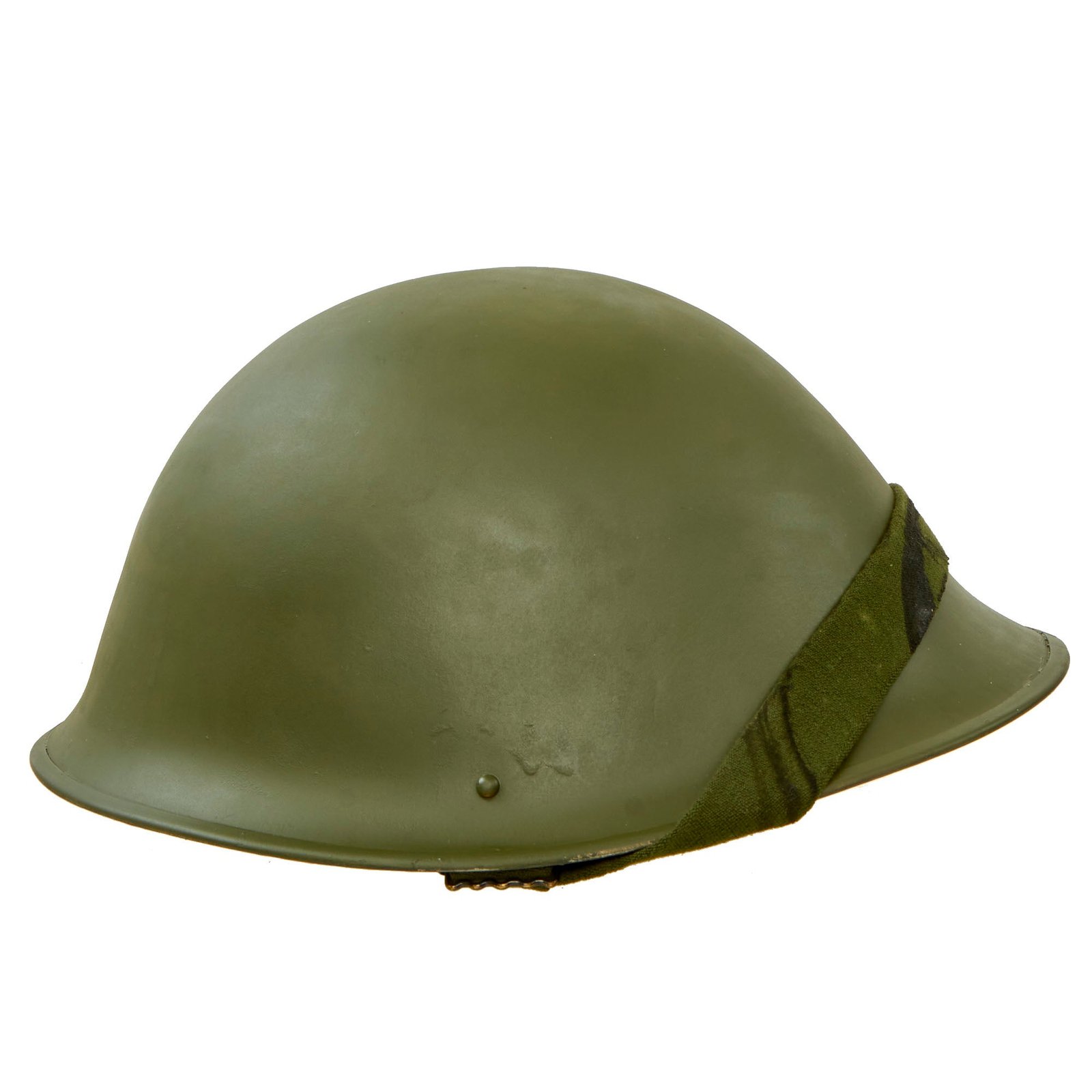 Buy Original British P-1944 Turtle MK IV Steel Helmet with Liner & Chinstrap - Restored | Original Firearms Antique For Sale