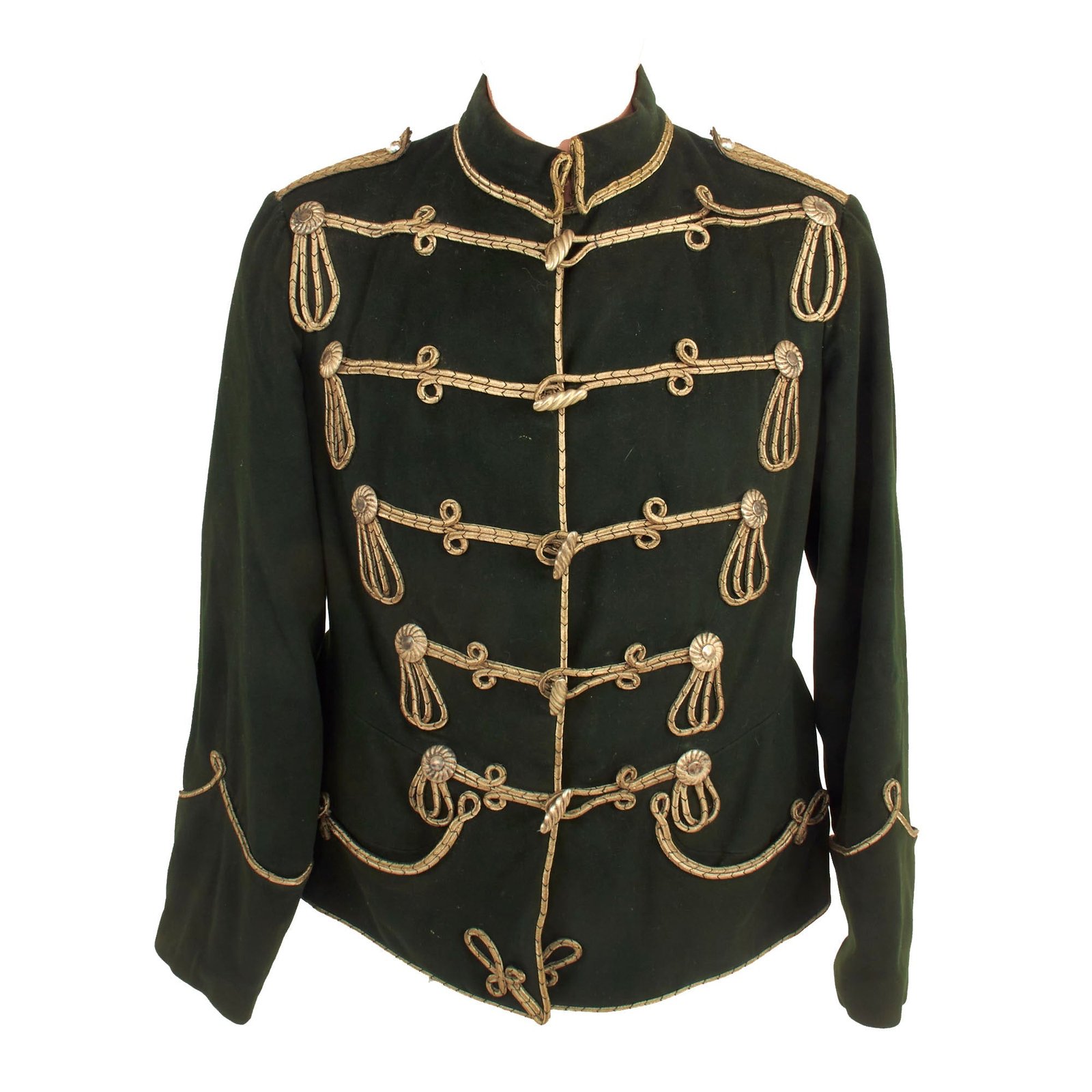 Buy Original Imperial German Pre-WWI 11th Hussar Cavalry Regiment Green Atilla Tunic | Original Firearms Antique For Sale