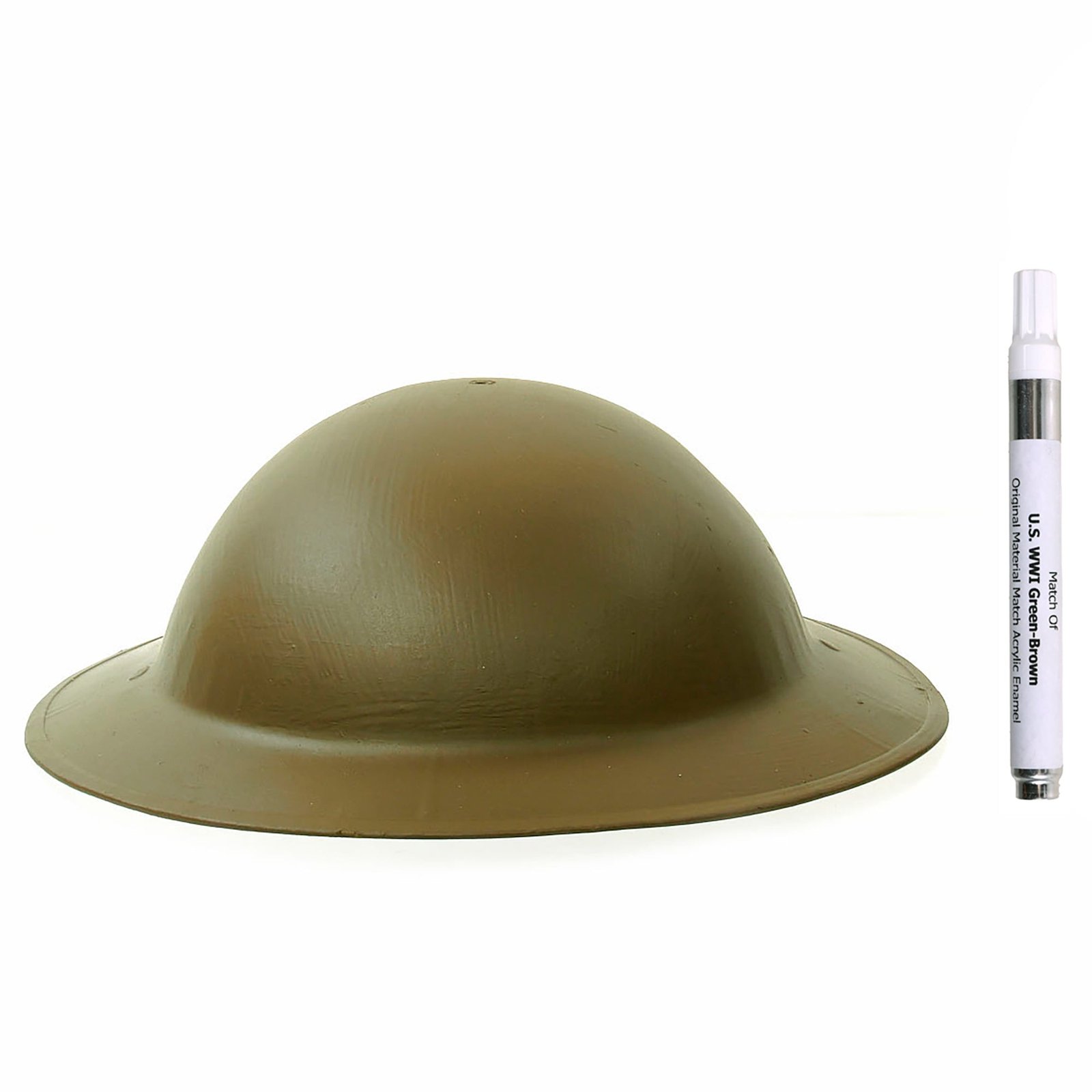 Buy Paint Pen - U.S. WWI Helmet Green Brown Acrylic Enamel | Original Firearms Antique For Sale