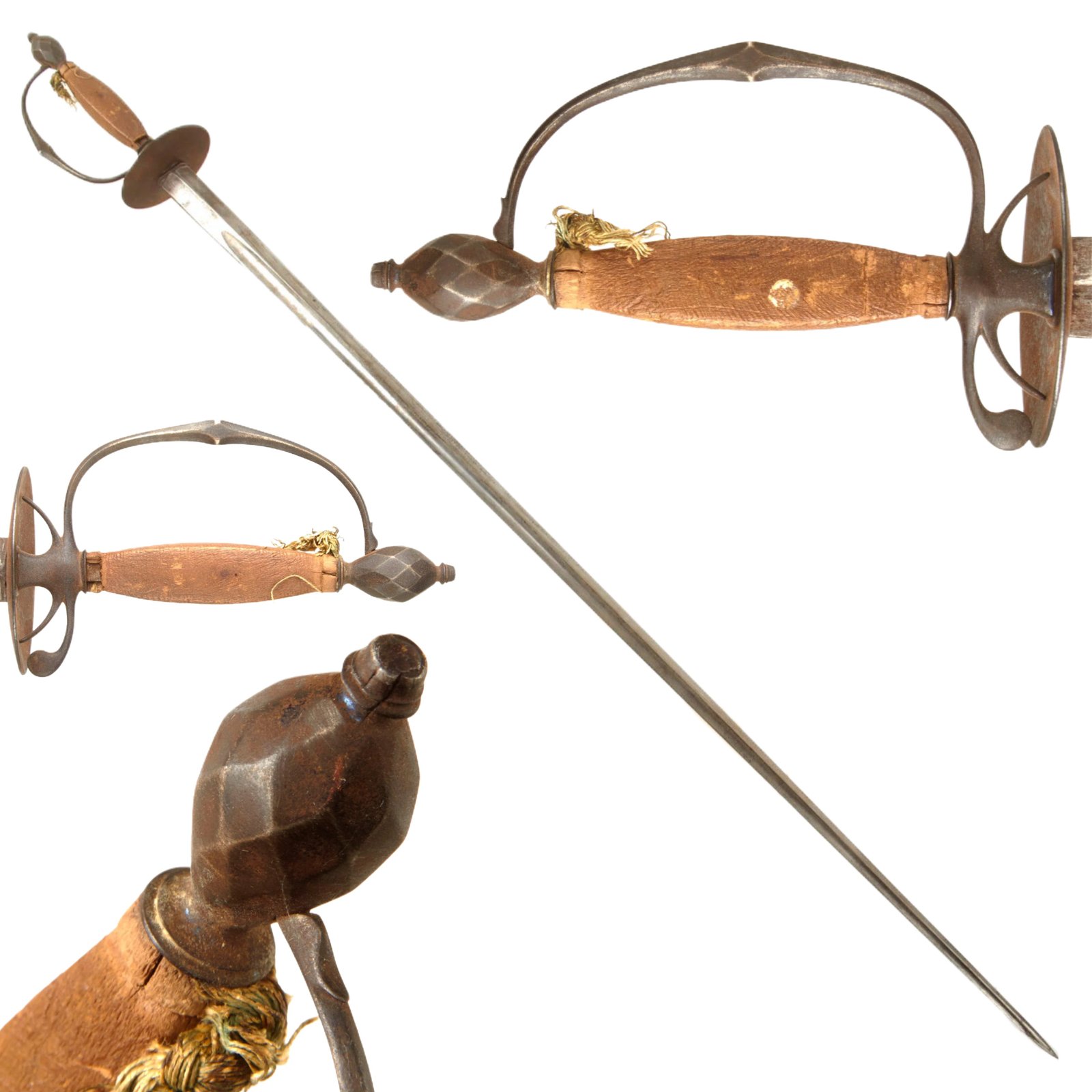 Buy Original British American Revolutionary War Officer’s Small Sword with Faceted Pommel - Circa 1770 | Original Firearms Antique For Sale