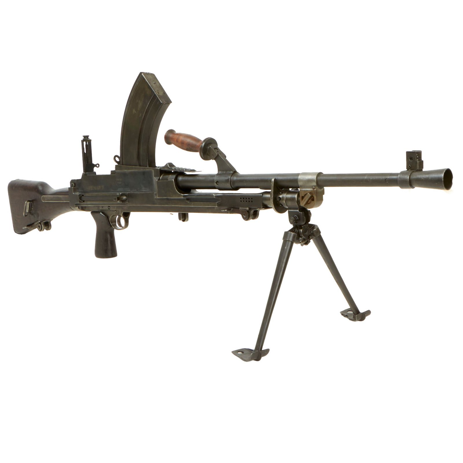 Buy Original British WWII 1944 Dated Bren MkII Display Light Machine Gun by INGLIS Serial 14T202 with LIve Barrel & Magazine | Original Firearms Antique For Sale