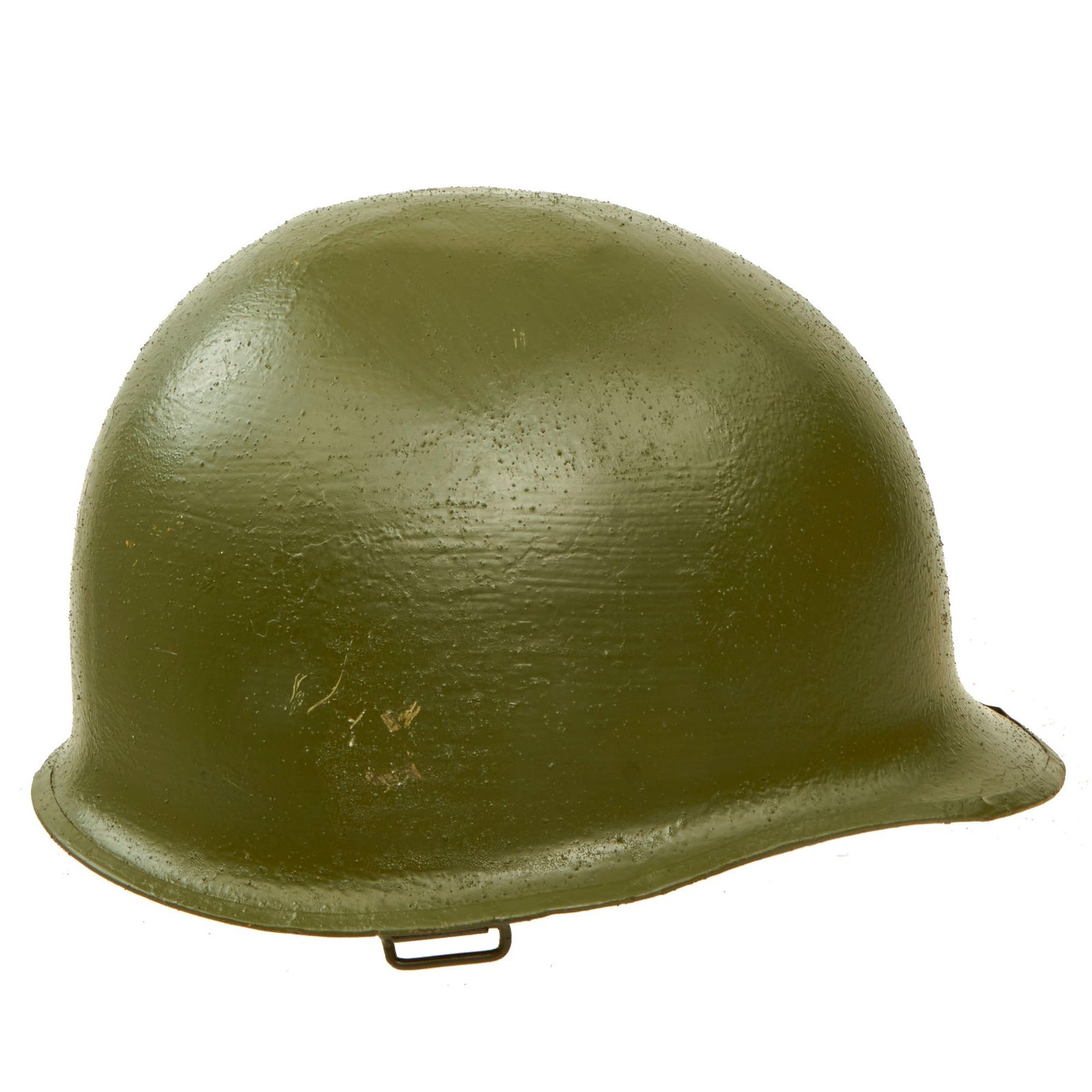 Buy Original Cold War Danish M48 Clone U.S. M1 Helmet Shell - Repainted OD Green | Original Firearms Antique For Sale