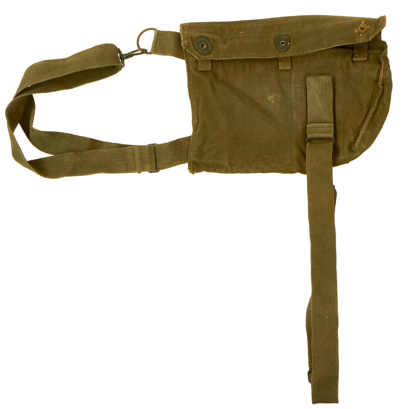 Buy Original U.S. Korean War Era M9A1 Field Protective Mask Carry Bag - Gas Mask Carrier | Original Firearms Antique For Sale