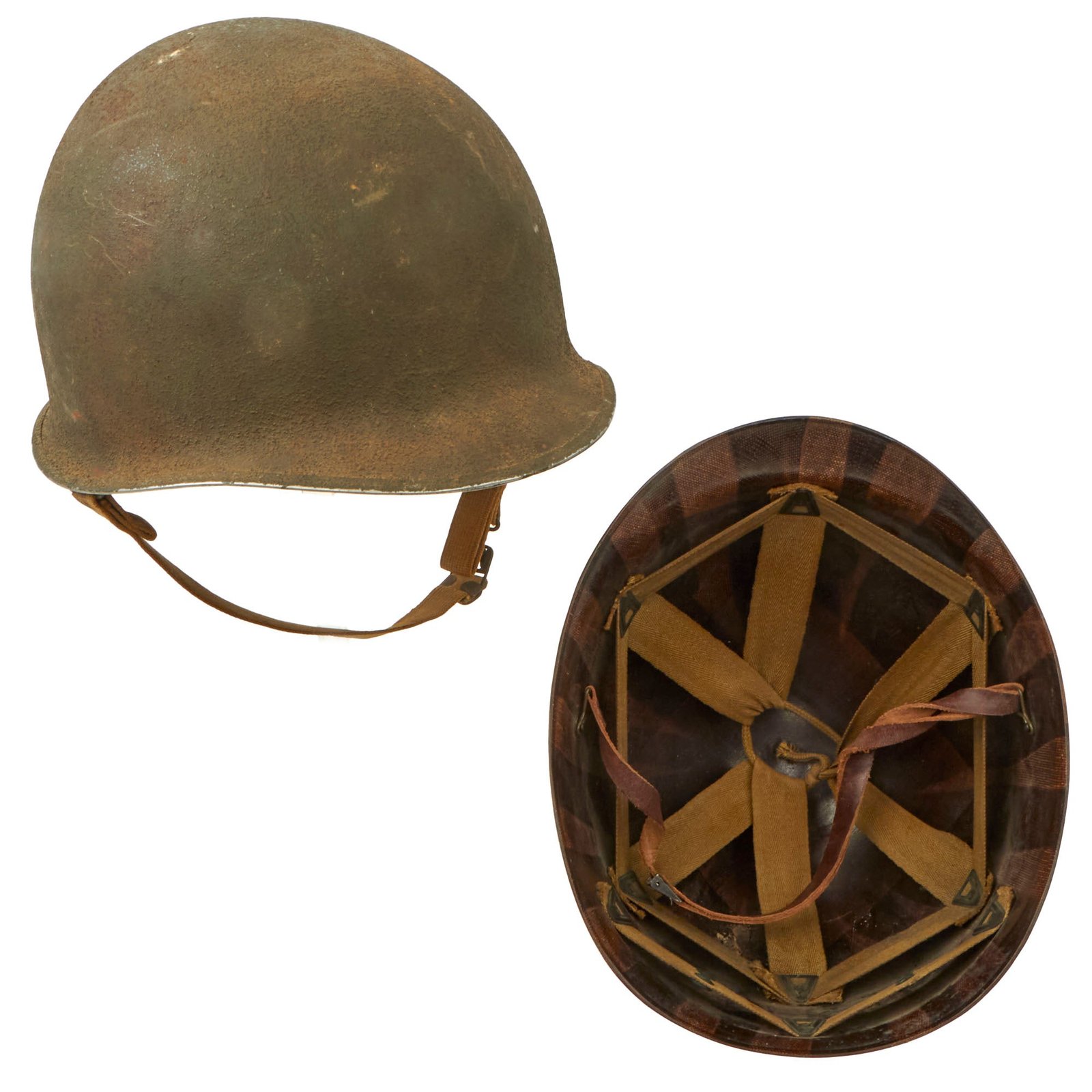 Buy Original U.S. WWII 1942 M1 McCord Fixed Bale Helmet with Westinghouse Liner | Original Firearms Antique For Sale