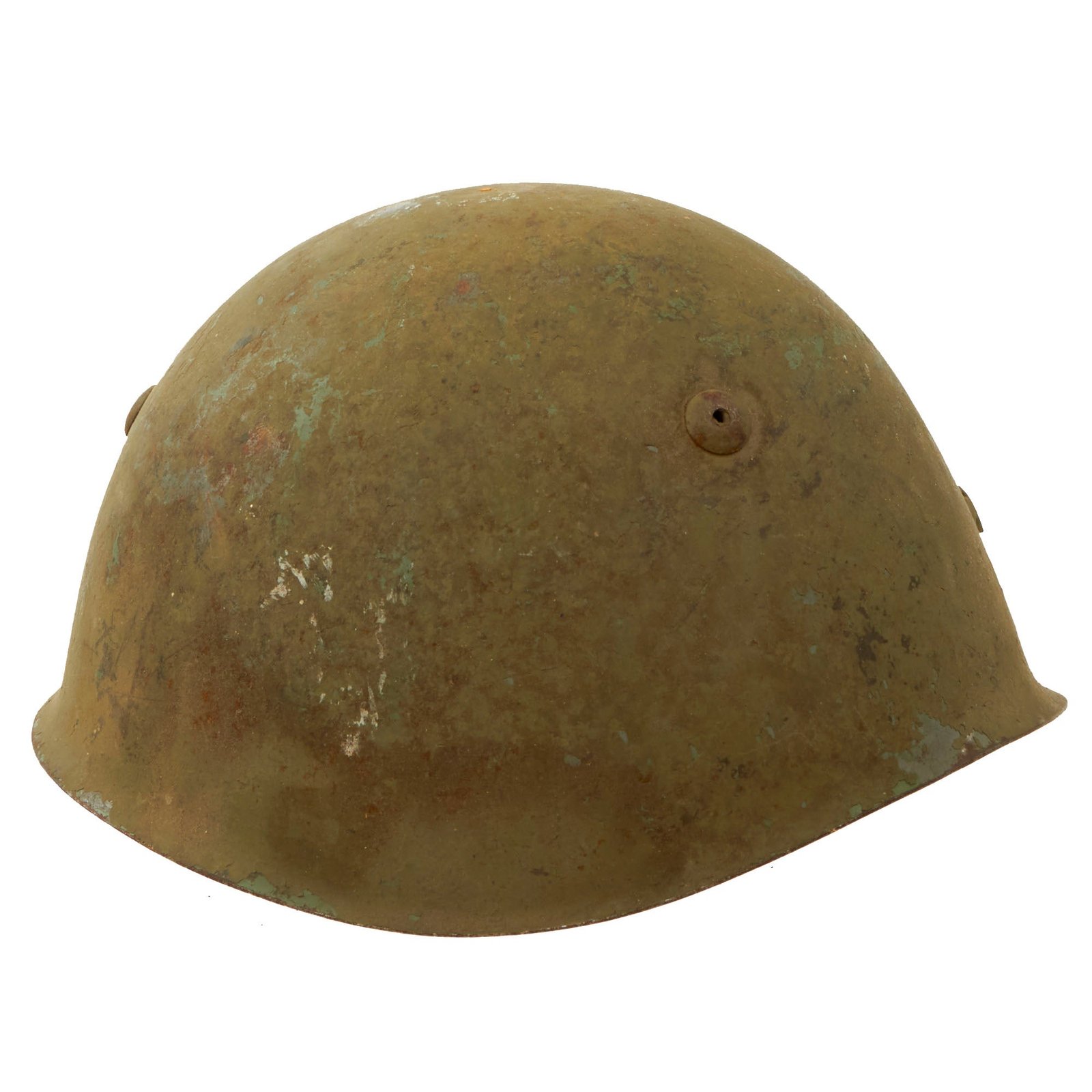 Buy Original WWII Italian M33 Helmet with Liner & Broken Chinstrap | Original Firearms Antique For Sale
