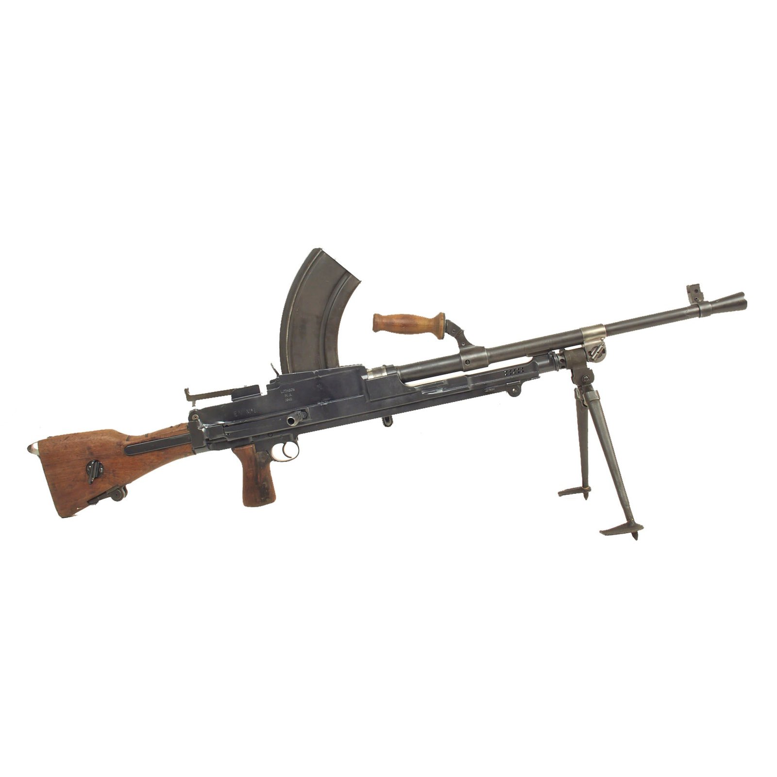 Buy Original WWII 1942 Dated British Bren MkI* Display Light Machine Gun by Lithgow Arsenal with Magazine | Original Firearms Antique For Sale