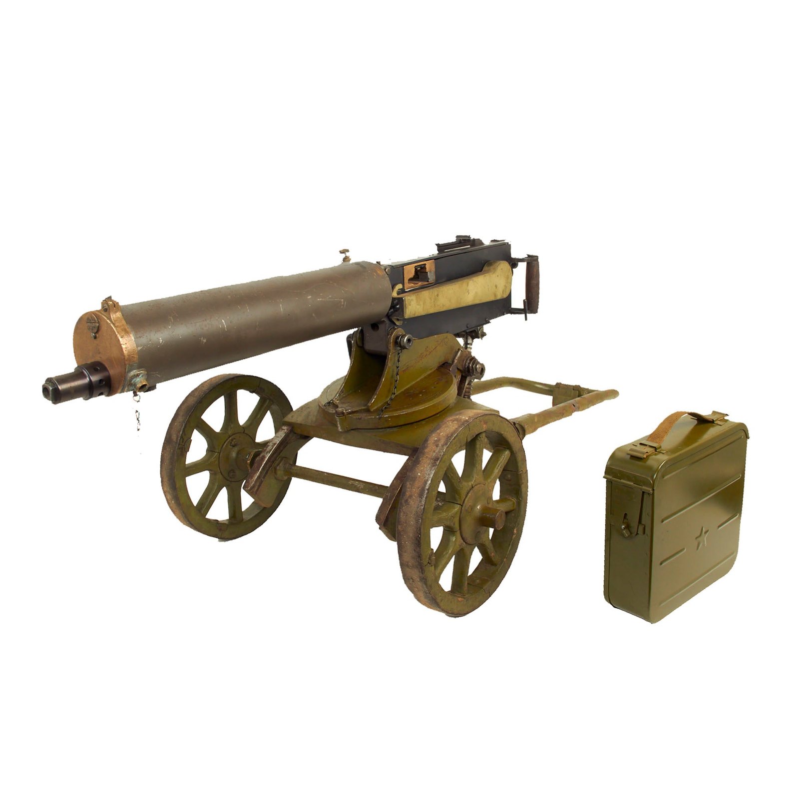 Buy Original Russian WWI / WWII Maxim M-1905/1910 Smooth Jacket Display Machine Gun with Sokolov Mount & Accessories - dated 1942 | Original Firearms Antique For Sale