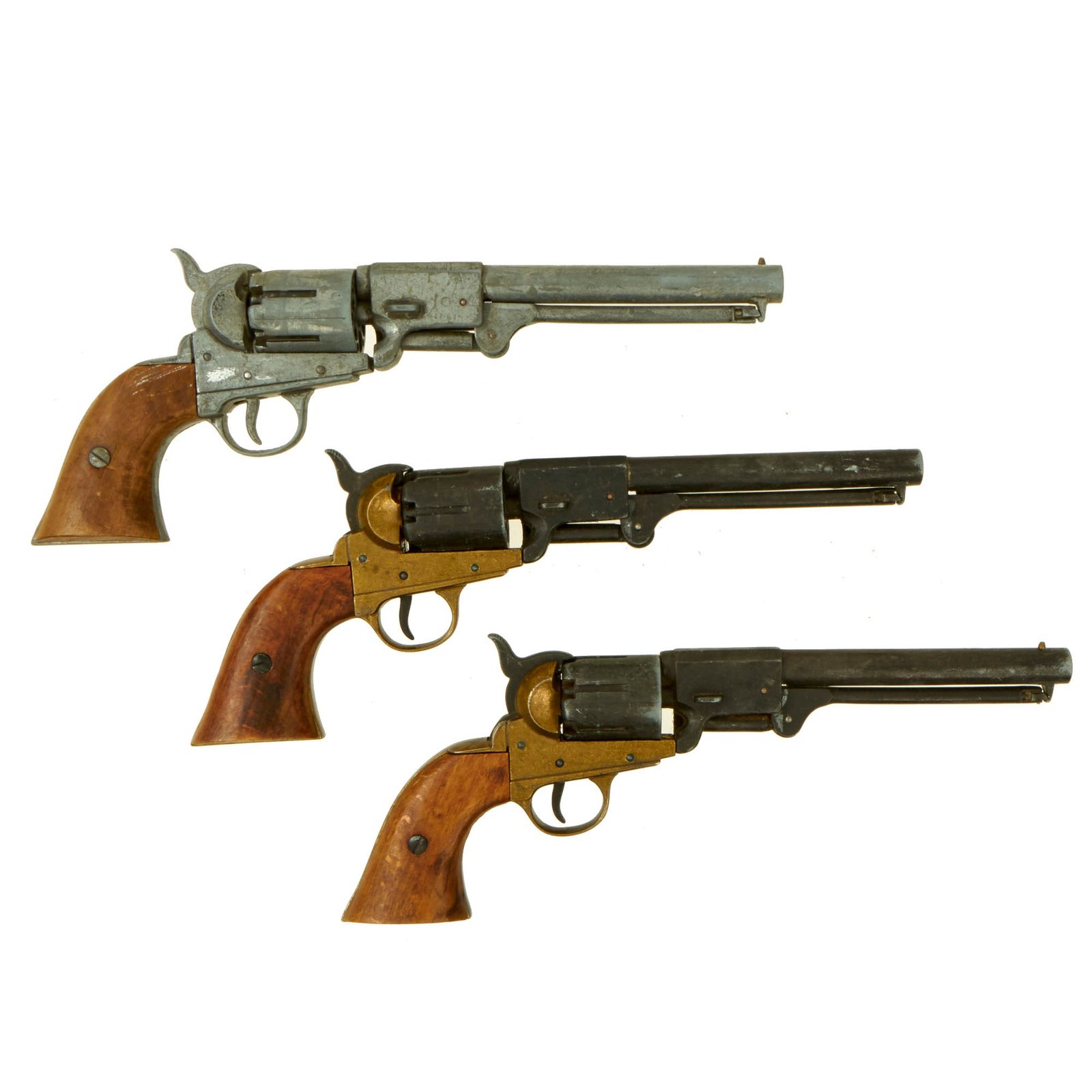 Buy Original Film Prop Colt 1851 Revolver Lot From Ellis Props As Used In Various Civil War Movies Such as Gettysburg - (3) Non-Firing Replicas | Original Firearms Antique For Sale