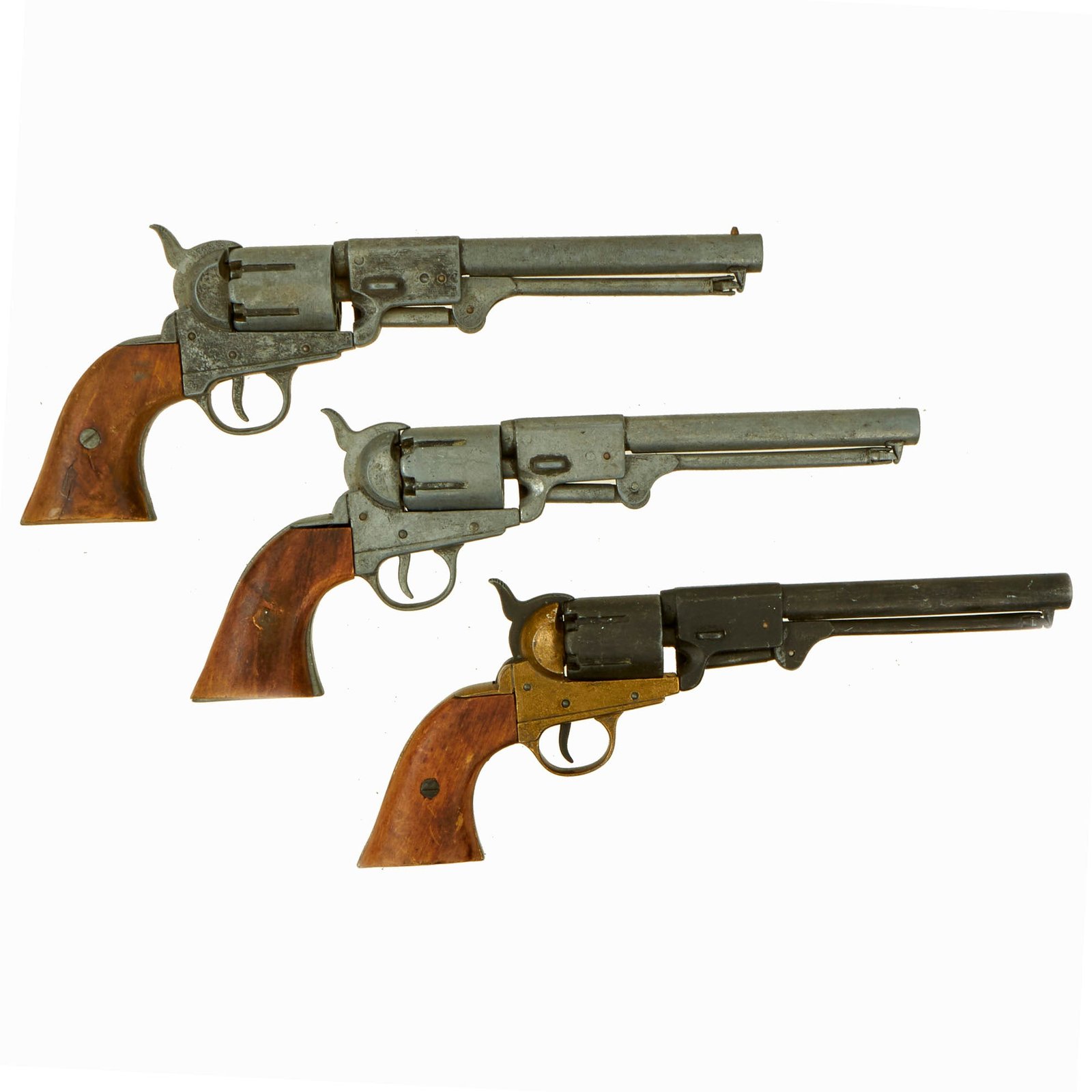Buy Original Film Prop Colt 1851 Revolver Lot From Ellis Props As Used In Various Civil War Movies Such as Gettysburg - (3) Non-Firing Replicas | Original Firearms Antique For Sale