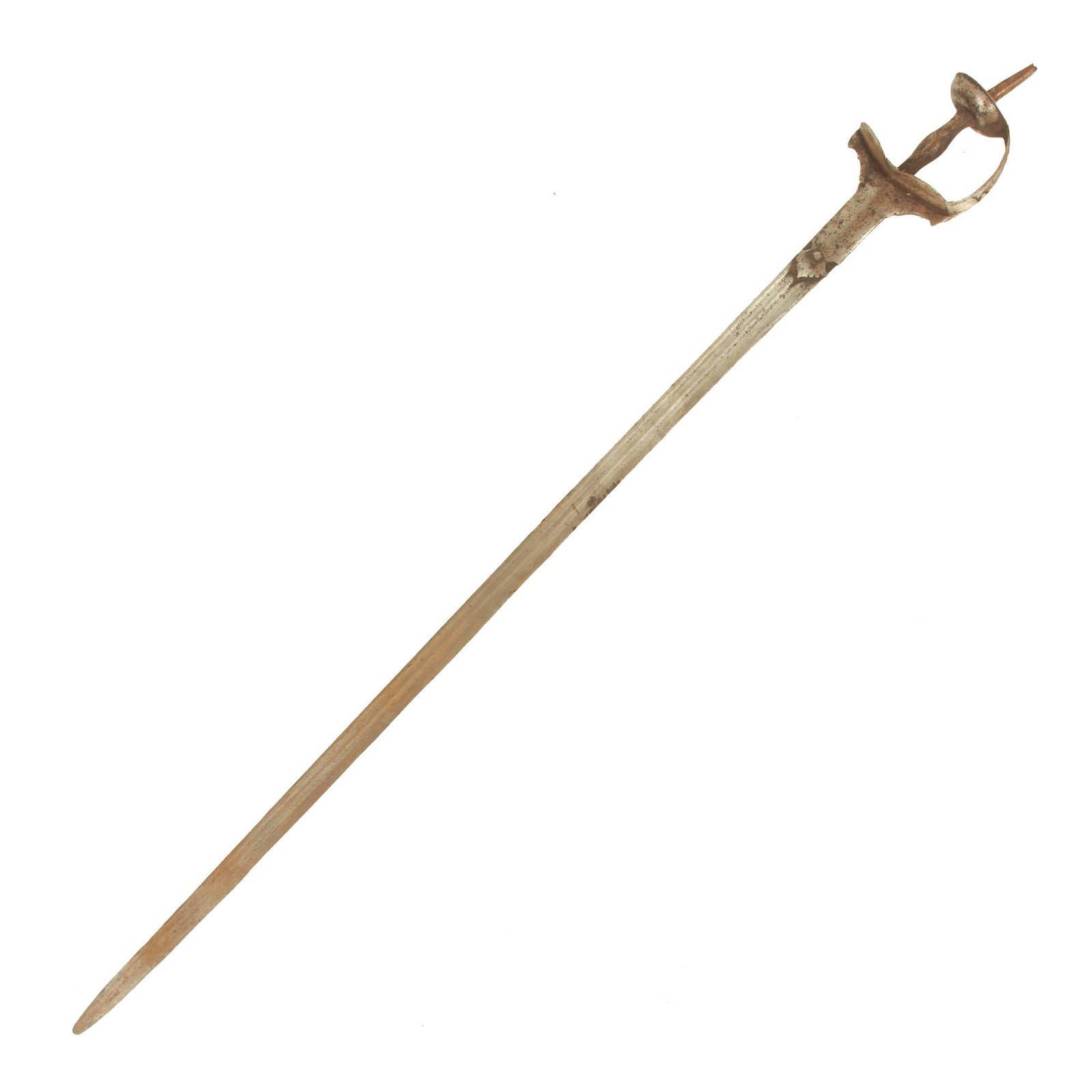 Buy Original 17th Century Indian Maratha Empire Firangi / Khanda Rajput Warrior Battle Sword with Marked Blade | Original Firearms Antique For Sale