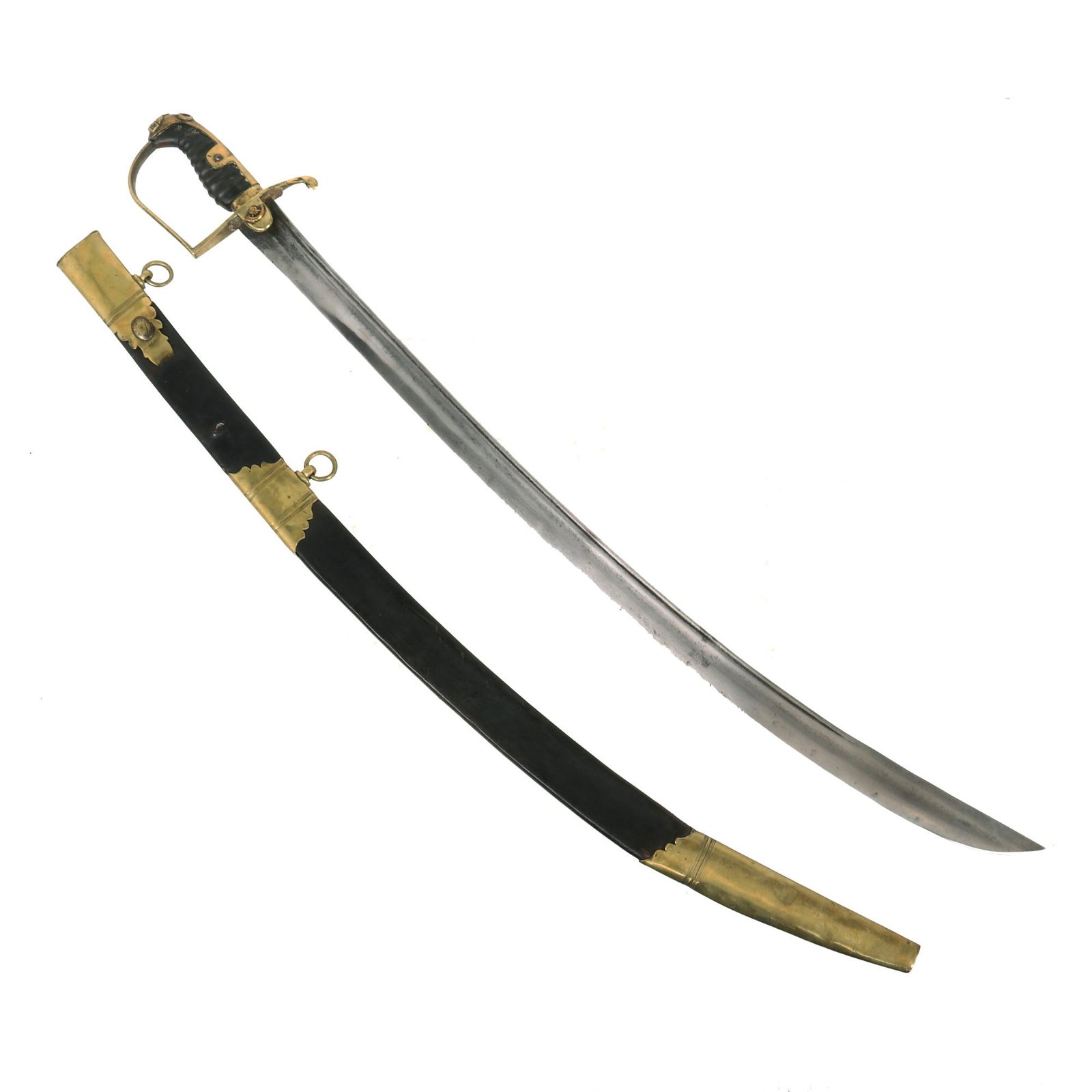 Buy Original British 1801 Egyptian Campaign Officer’s Saber & Scabbard Marked to 90th Regiment of Foot by Woolley & Co. - Insignia Embedded on Hilt | Original Firearms Antique For Sale