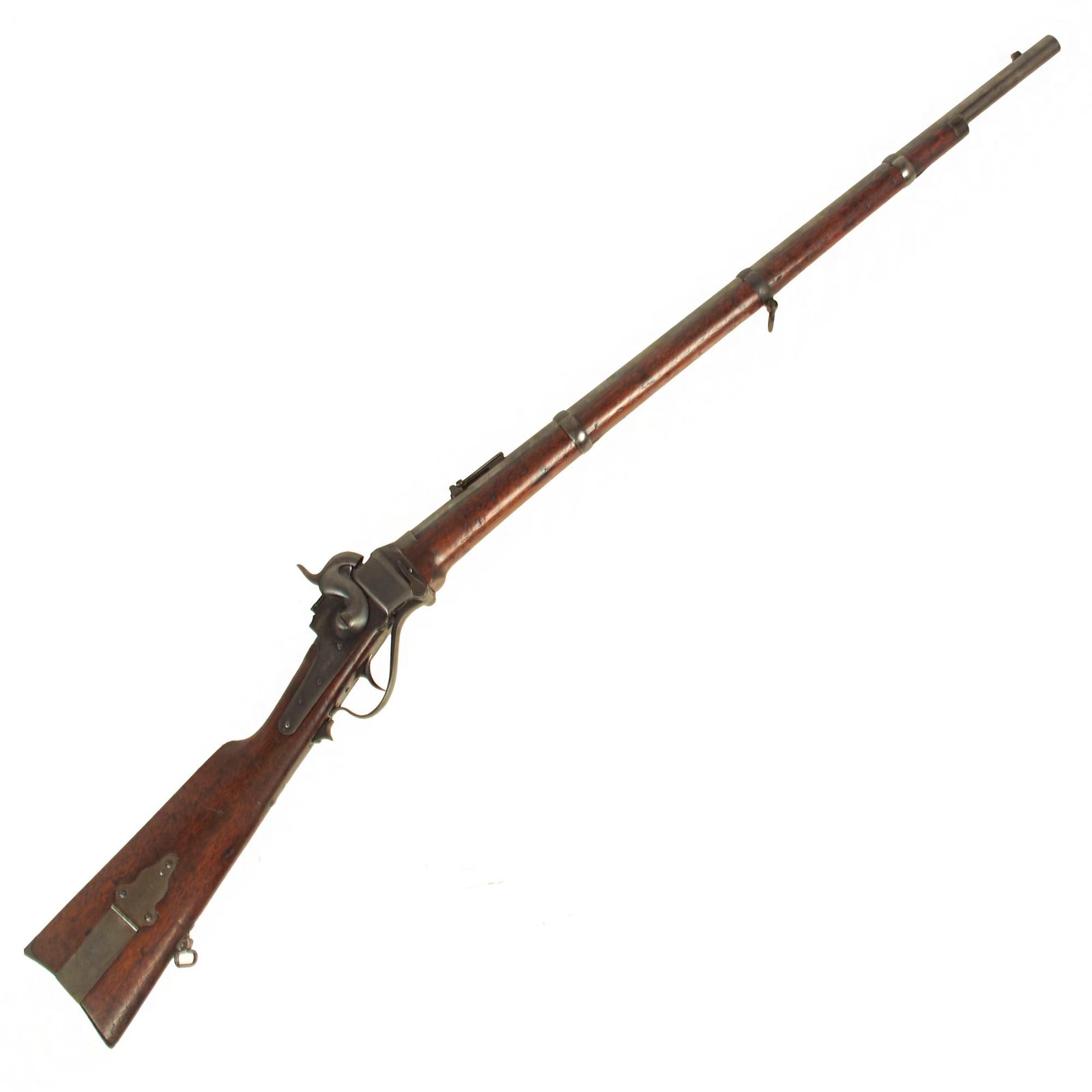 Buy Original U.S. Civil War Sharps Vertical Breech New Model 1863 Military Rifle with Excellent Bore - Serial C,34747 | Original Firearms Antique For Sale