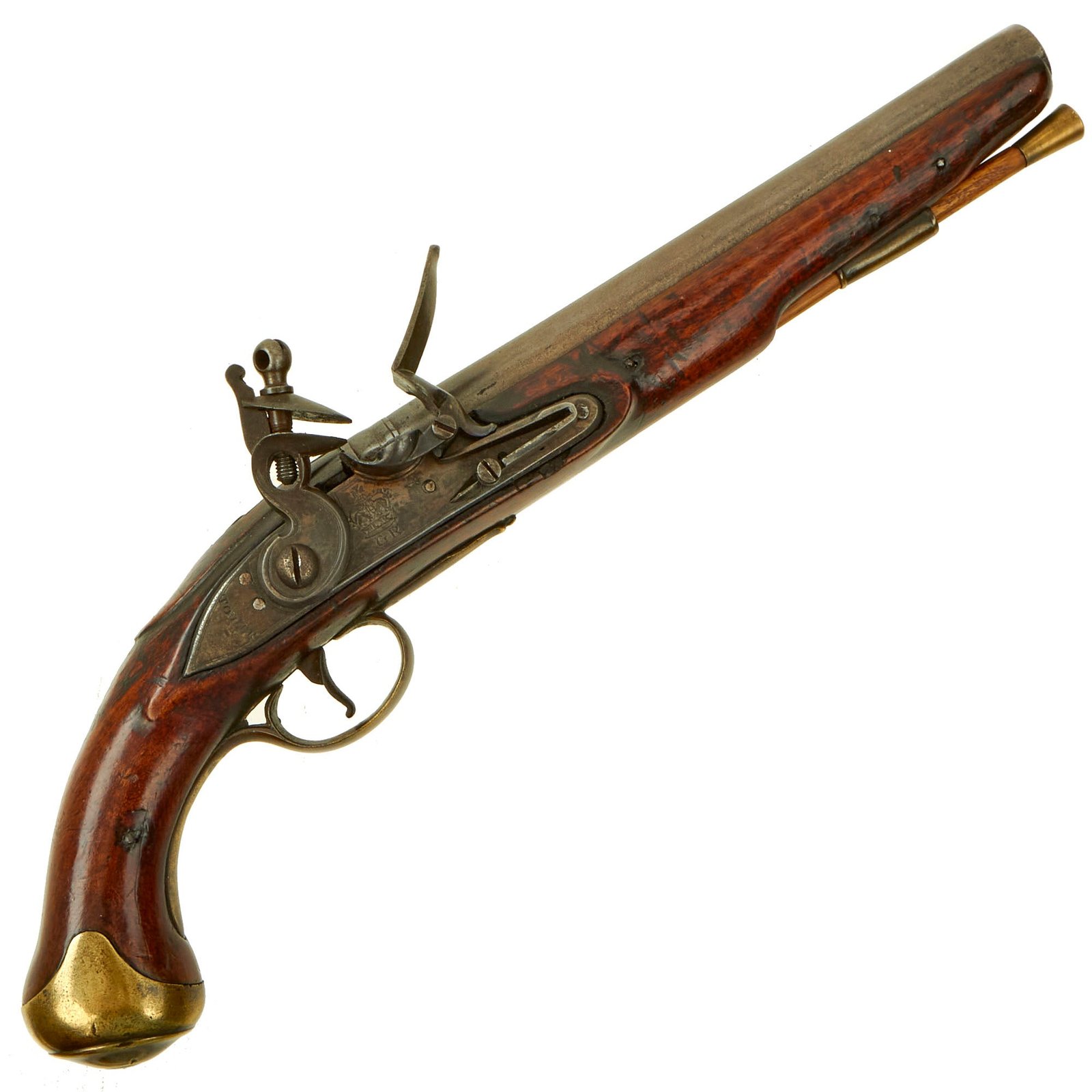 Buy Original British Napoleonic P-1796 Light Dragoon Flintlock Pistol Marked to the 11th Light Dragoons - Waterloo Participant | Original Firearms Antique For Sale