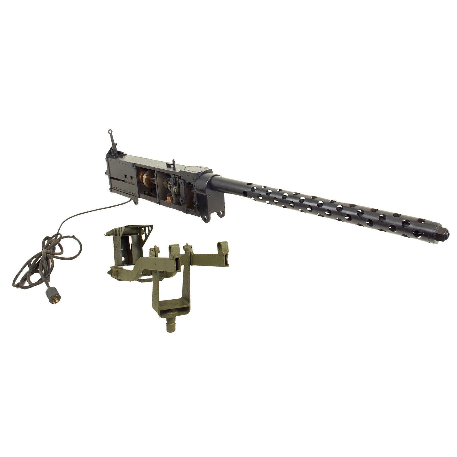 Buy Original Film Prop Electric M2 Browning .50 Caliber “Ma Deuce” Machine Gun From Ellis Props with Cradle | Original Firearms Antique For Sale