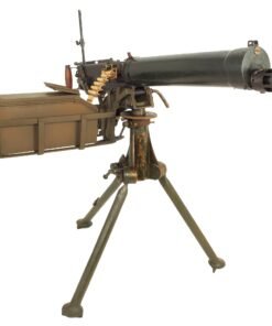 Buy Original British WWII Vickers Display Medium Machine Gun with 1930 Dated Tripod & Accessories - Bullet Hole in Crosshead | Original Firearms Antique For Sale