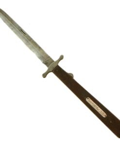 Buy Original U.S. Civil War Large Double Edged Folding Knife Dagger Marked to Charles Wesley Beale of the Confederate 24th Tennessee Infantry | Original Firearms Antique For Sale