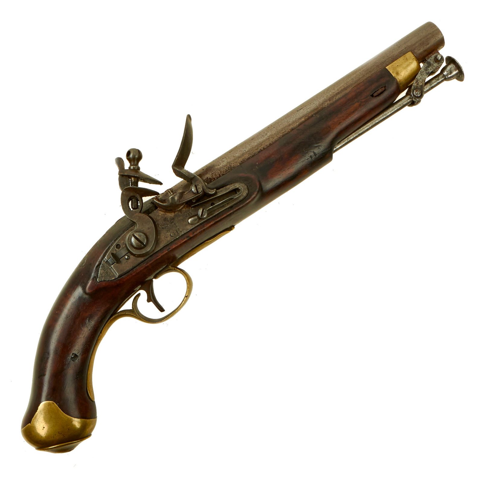 Buy Original British Napoleonic New Land Pattern Tower Flintlock Dragoon Pistol marked to the 12th Light Dragoons - Waterloo Participant | Original Firearms Antique For Sale