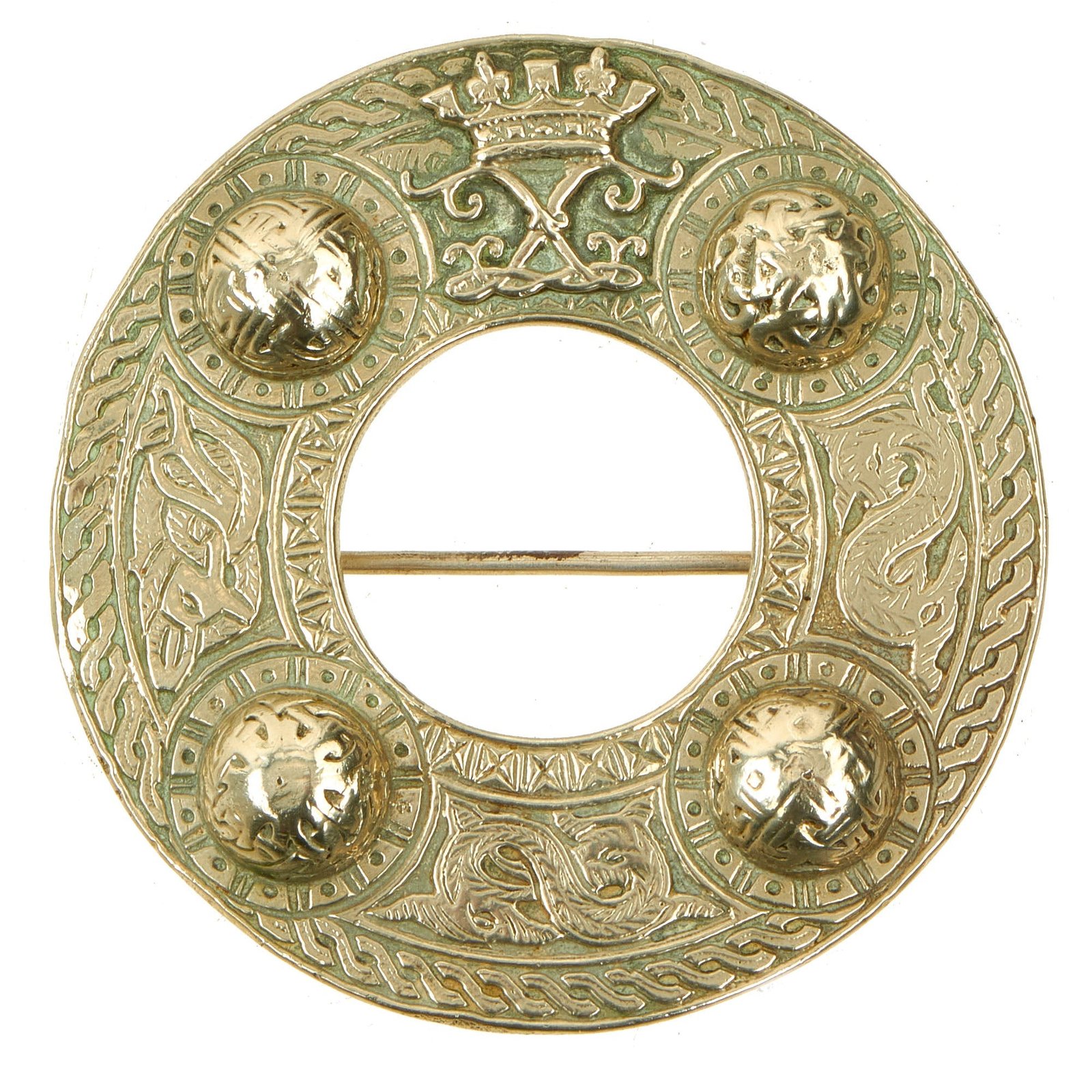 Buy Original Victorian Scottish Large Shoulder Brooch by R. & H.B. Kirkwood of Edinburgh | Original Firearms Antique For Sale