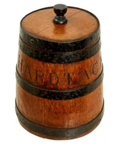Buy Original British Napoleonic Royal Navy Wooden Lidded Keg with Carved “HARDTACK” Marking - Board of Ordnance Marked | Original Firearms Antique For Sale