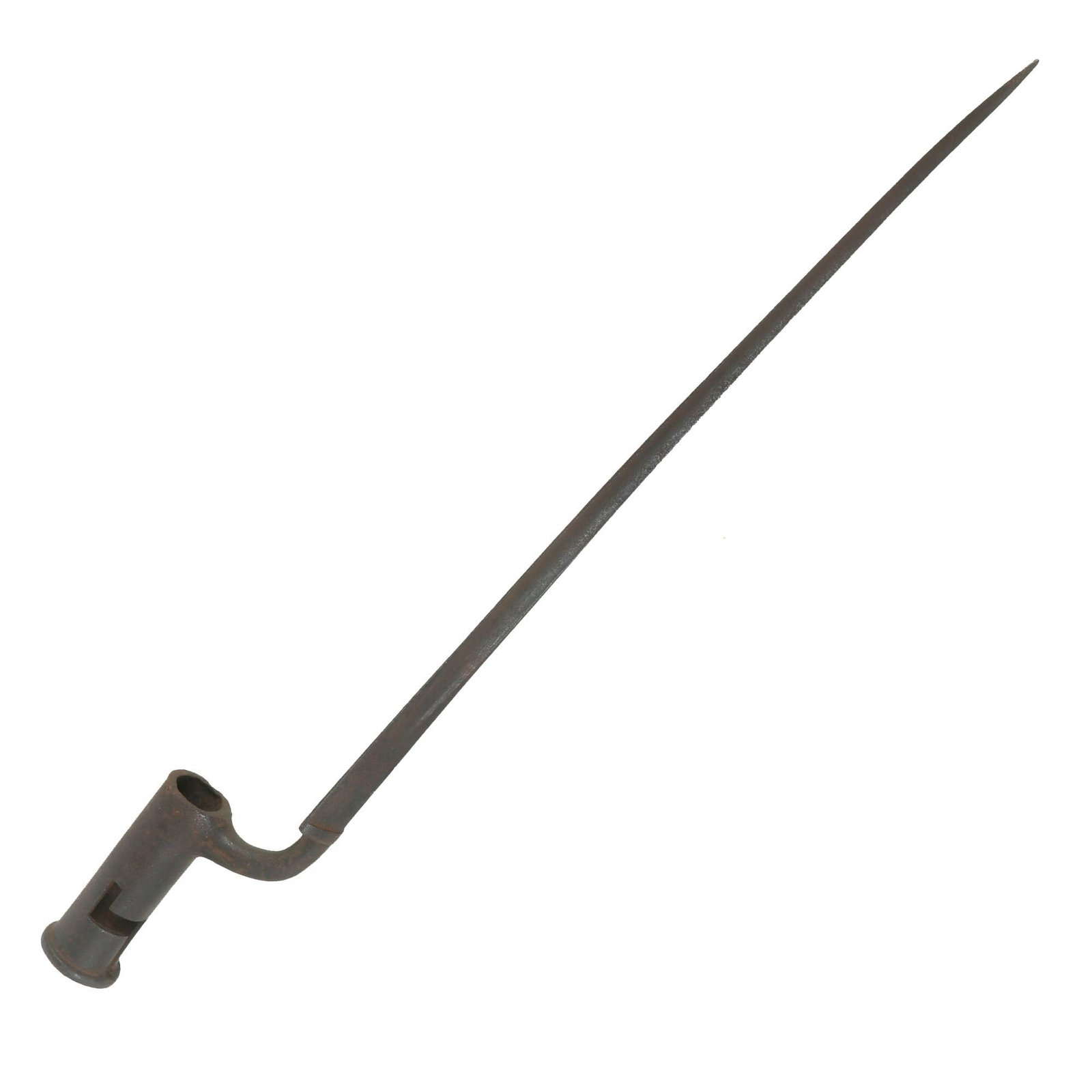 Buy Original 18th/19th Century British Made Land Pattern Brown Bess Socket Bayonet Marked L.H. | Original Firearms Antique For Sale