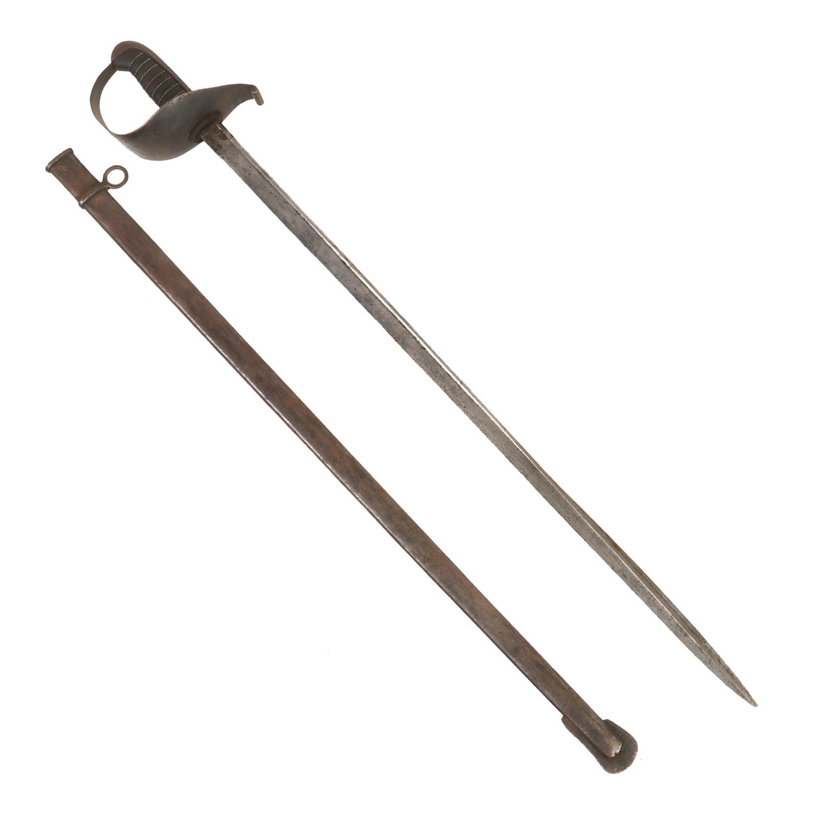 Buy Original Brazilian Model 1889 Cavalry Saber & Scabbard by Weyersberg Kirschbaum & Co. of Solingen Germany | Original Firearms Antique For Sale