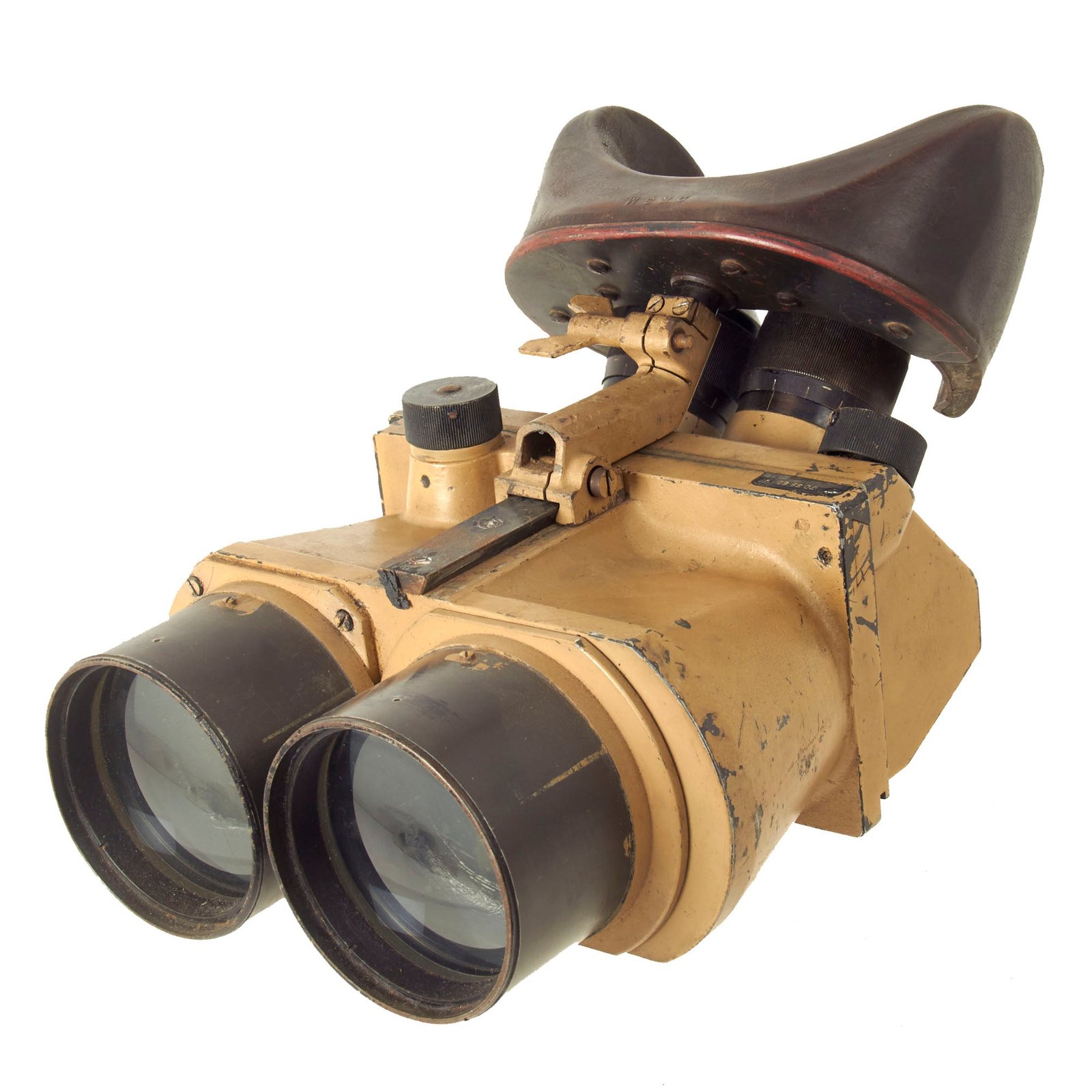 Buy Original German WWII Flak D.F. 10 x 80 Binocular Optics by Ernst Leitz GmbH in Afrikorps Tan | Original Firearms Antique For Sale