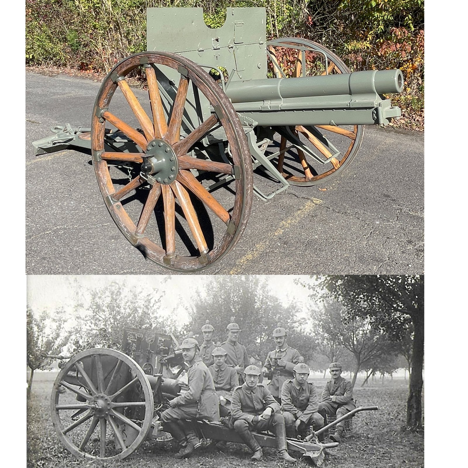 Buy Original Imperial German WWII 77mm Model M1896 Field Gun - Dated 1901 - 7.7 cm FK 96 n.A. | Original Firearms Antique For Sale