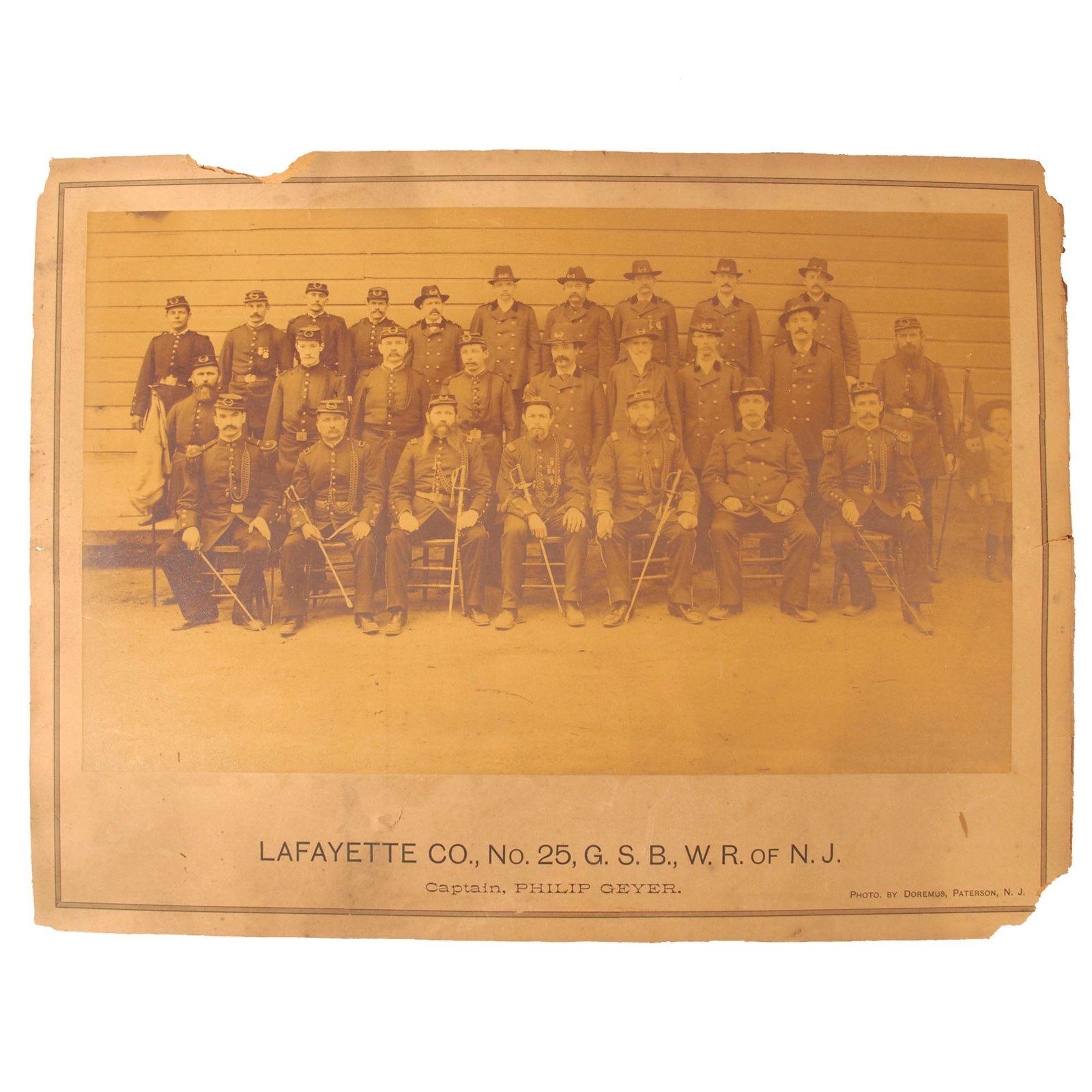 Buy Original U.S. Civil War Veterans Grand Army of the Republic New Jersey Chapter Photograph | Original Firearms Antique For Sale