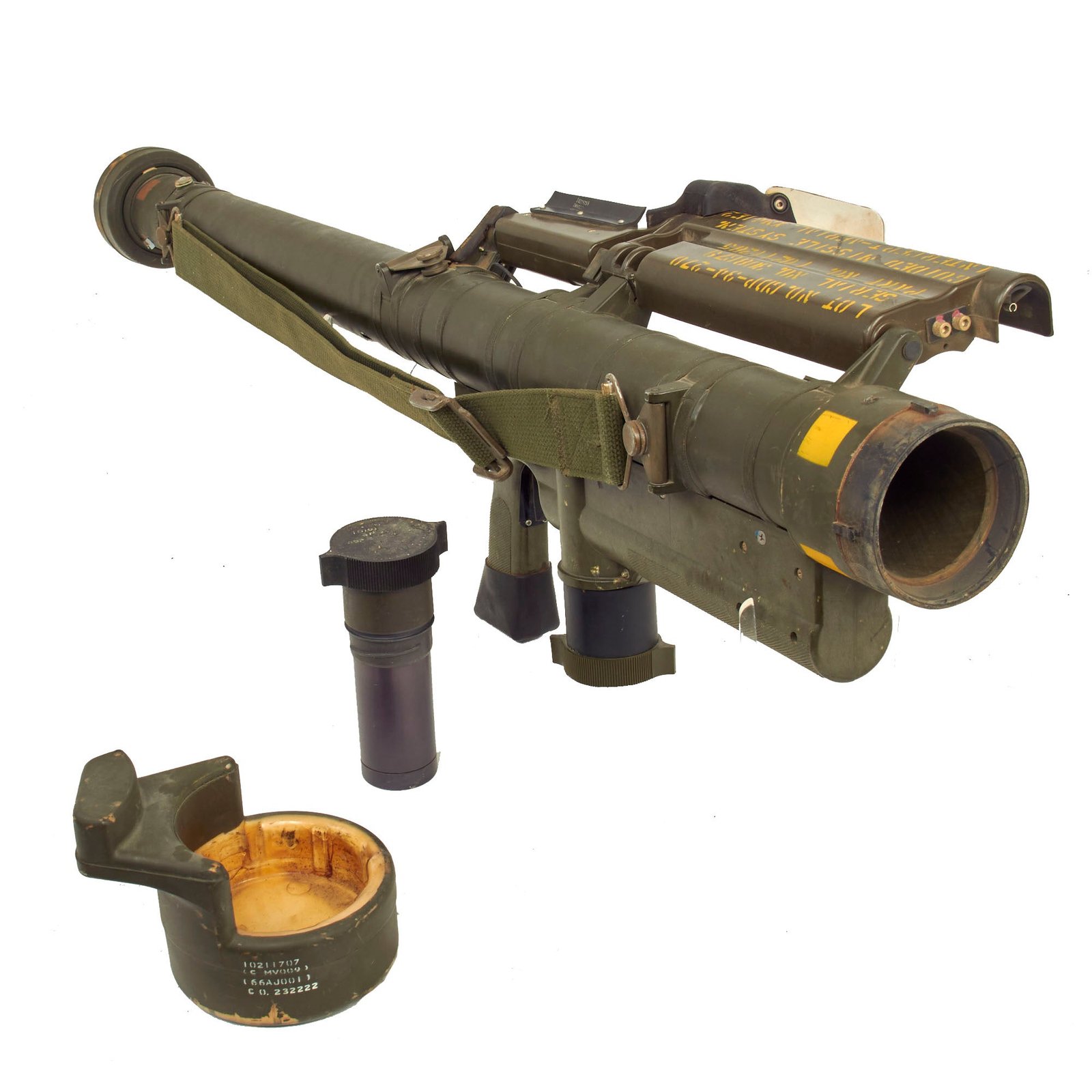 Buy Original U.S. Vietnam War INERT Early XM41E1 Marked “M41A3” FIM-43 Redeye Man-Portable Surface-To-Air Missile Launcher With Spare Battery - MANPADS | Original Firearms Antique For Sale