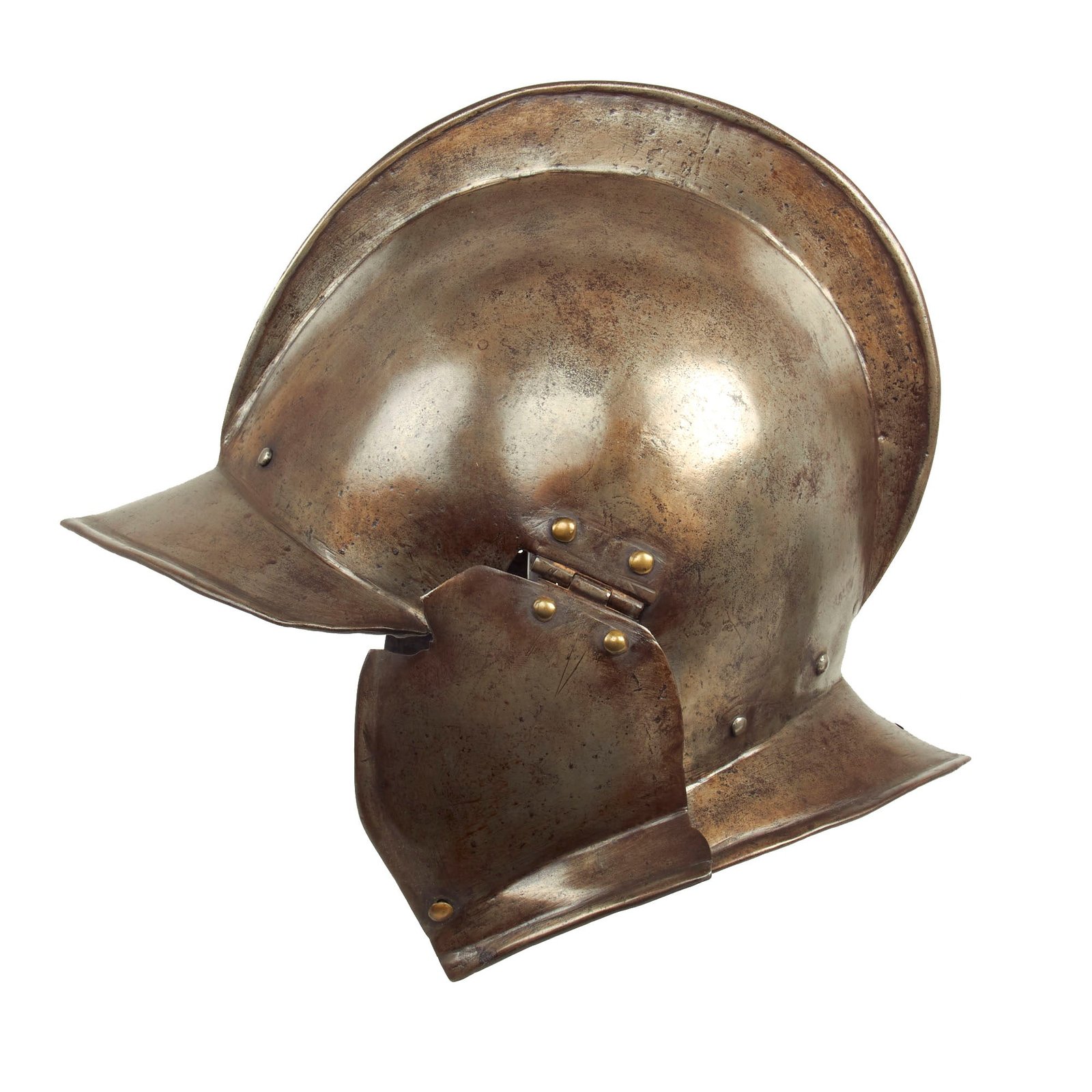 Buy Original Western European Early 17th Century Burgonet Helmet | Original Firearms Antique For Sale