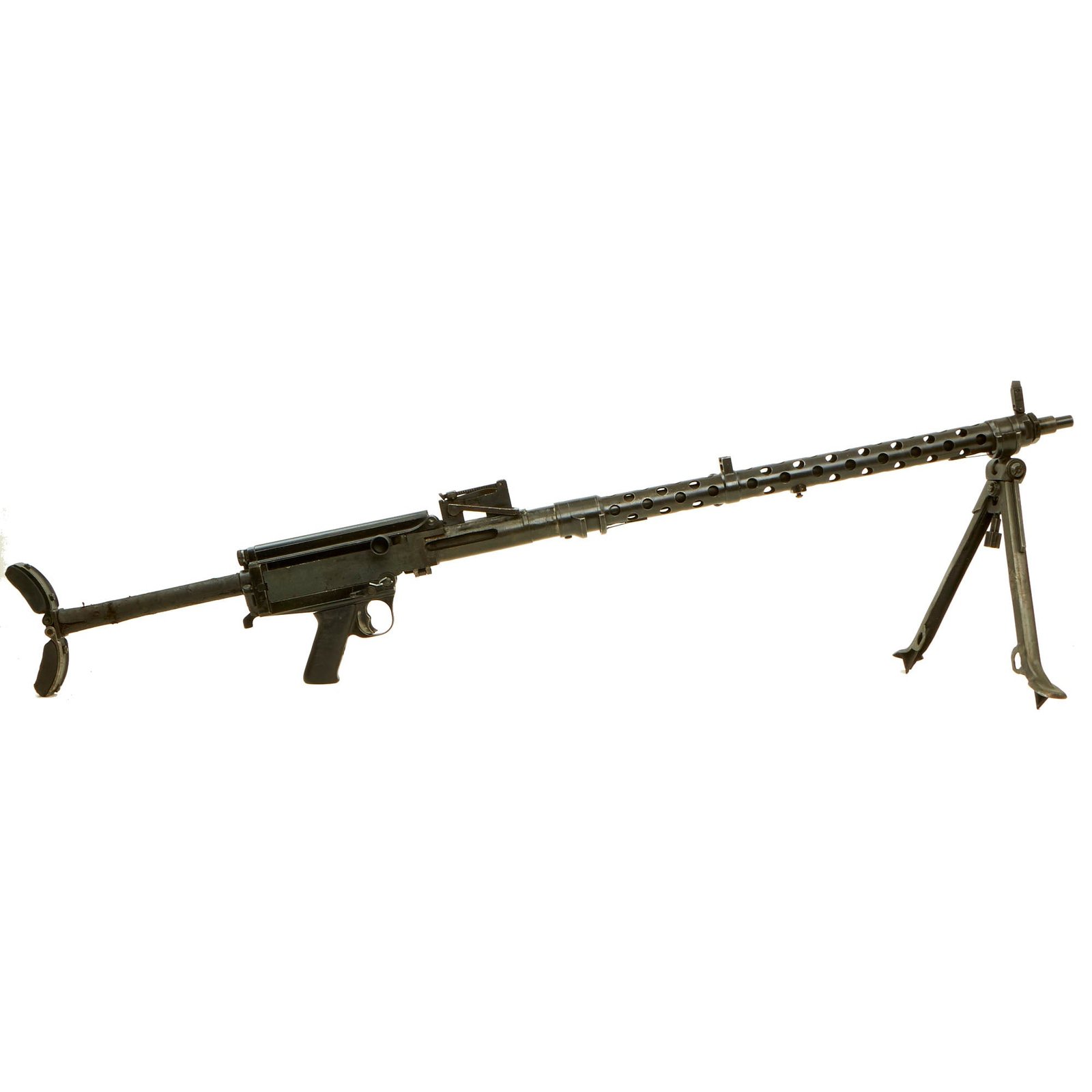 Buy Original German WWII MG 13 Display Light Machine Gun with Rare Brass Magazine Well & Magazine - Maschinengewehr 13 | Original Firearms Antique For Sale
