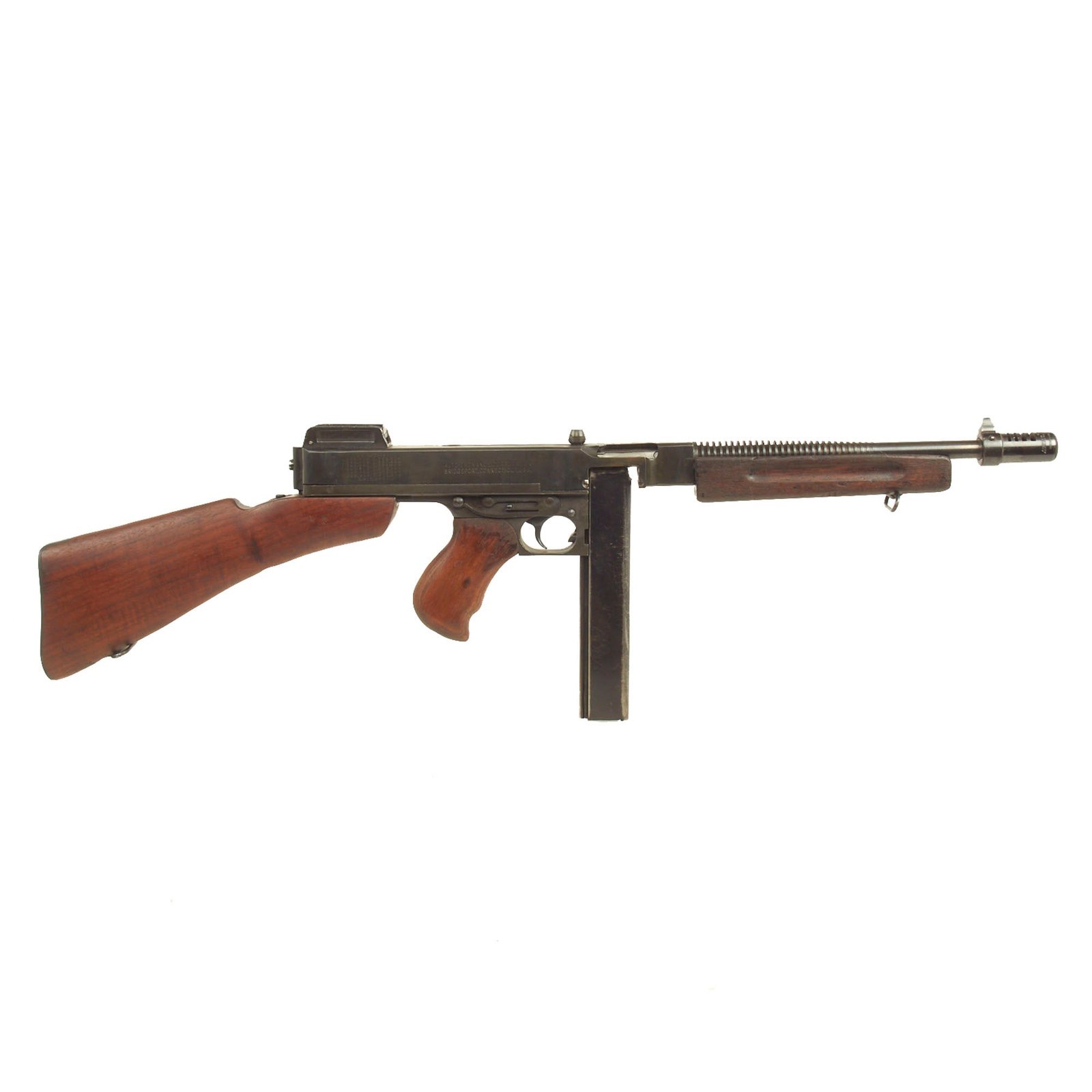 Buy Original U.S. WWII Thompson M1928A1 Display Submachine Gun Serial NO.S-324275 - Original WW2 Parts | Original Firearms Antique For Sale