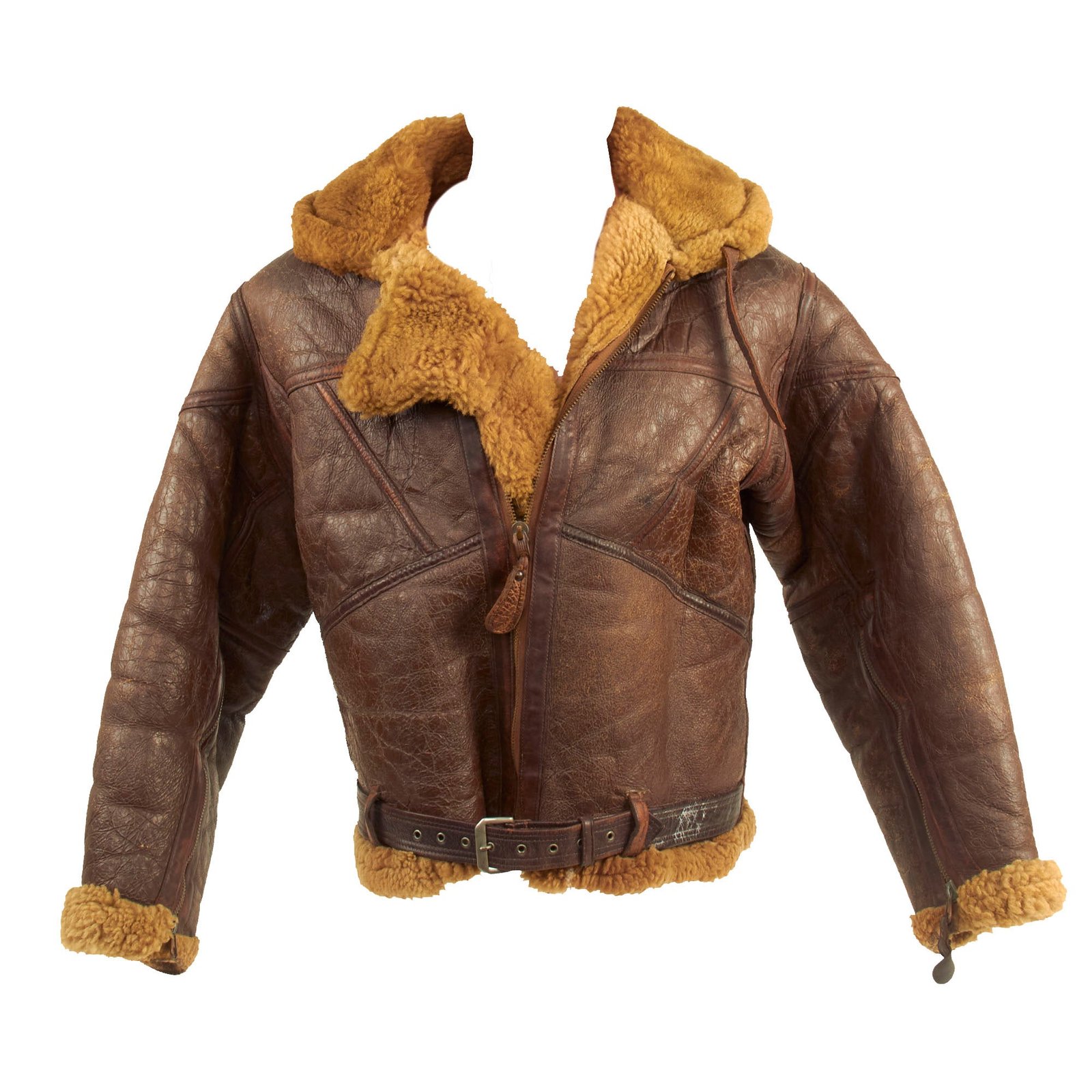 Buy Original British WWII Irvin Sheepskin Flying Jacket With Air Ministry “AM” Marked Zippers | Original Firearms Antique For Sale