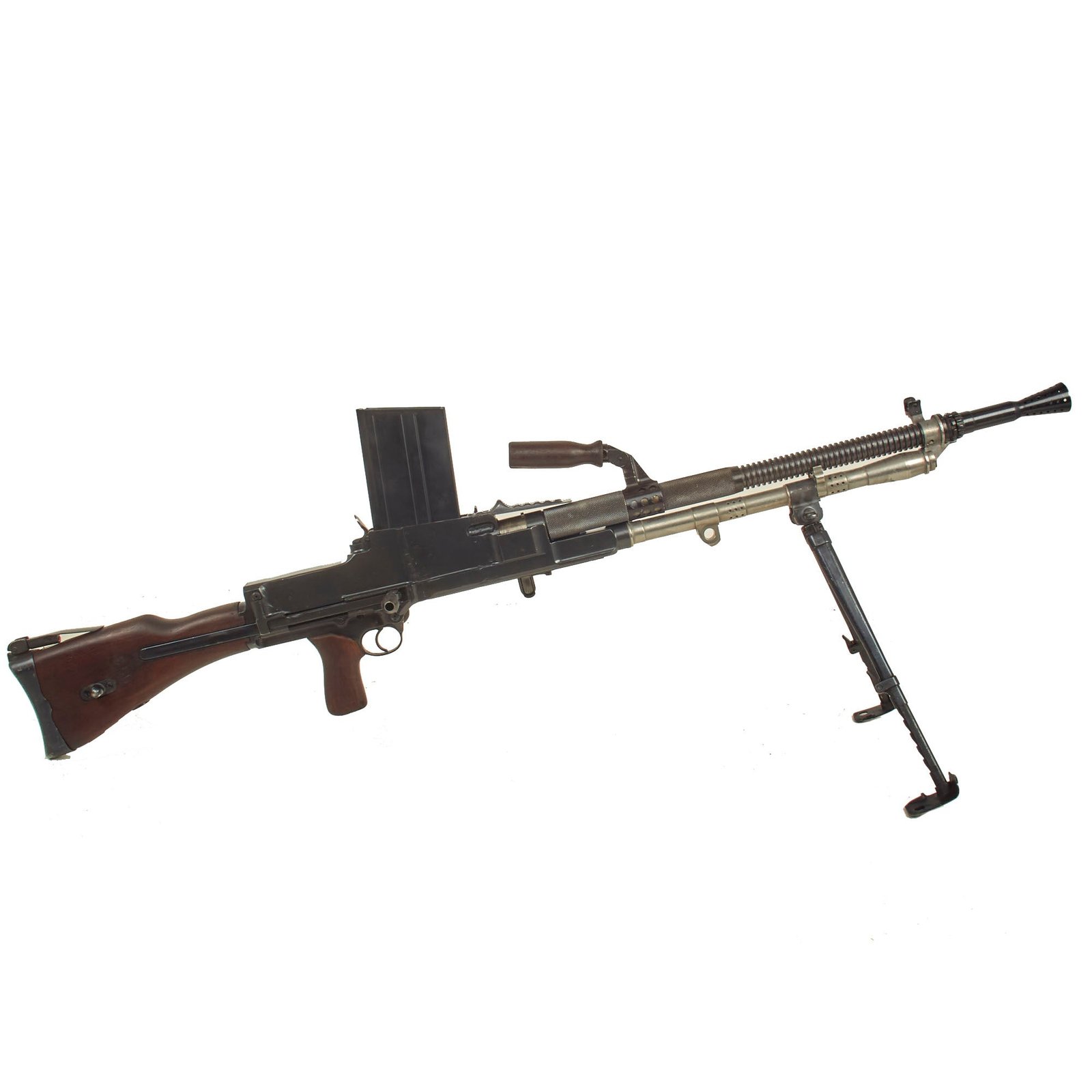 Buy Original Czech Pre-WWII Yugoslavian Contract ZB-30J German MG30(t) Display Machine Gun with 8mm Bren Magazine | Original Firearms Antique For Sale