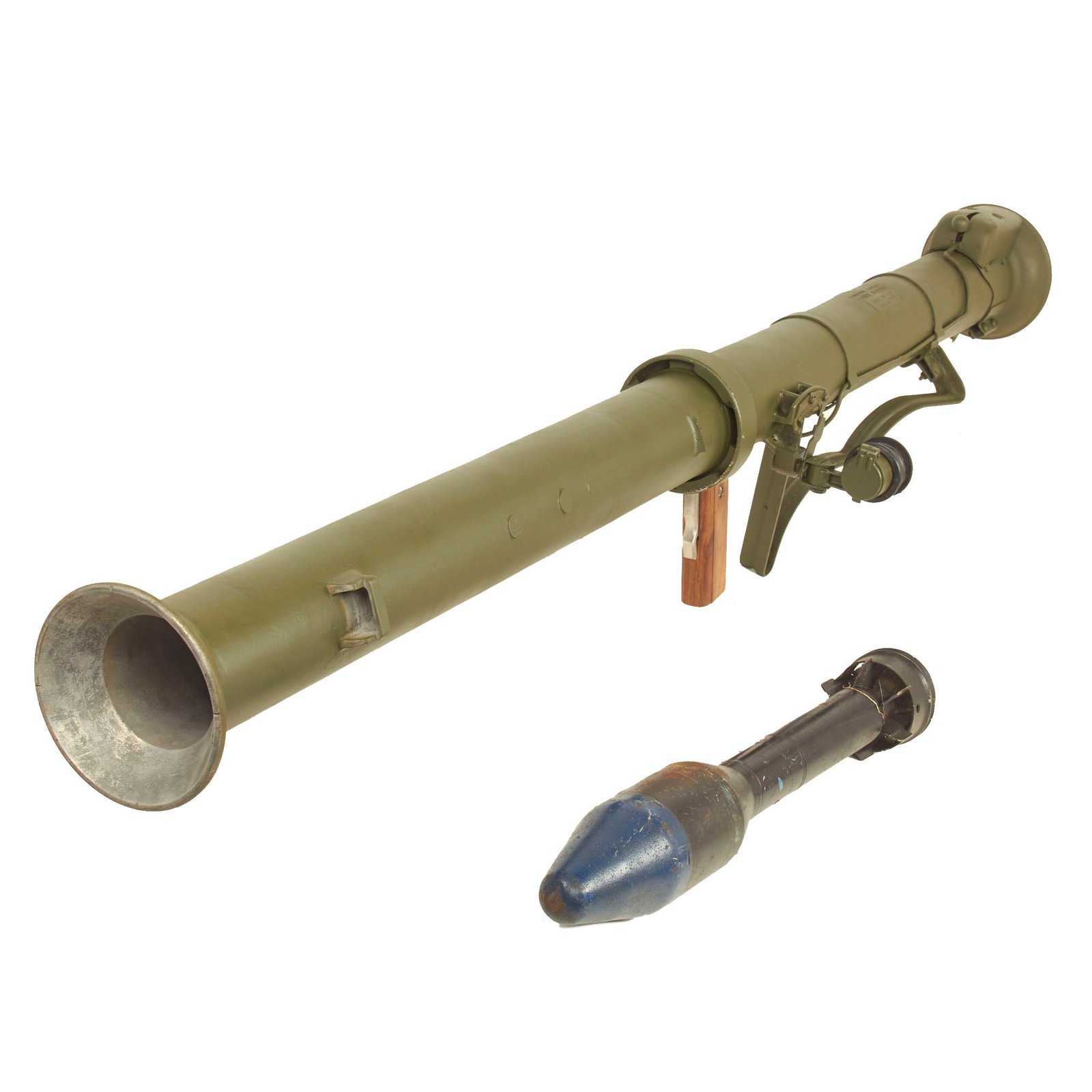 Buy Original U.S. M20 A1 B1 3.5 Inch Super Bazooka Inert Rocket Launcher with 1955 Dated Practice Rocket | Original Firearms Antique For Sale