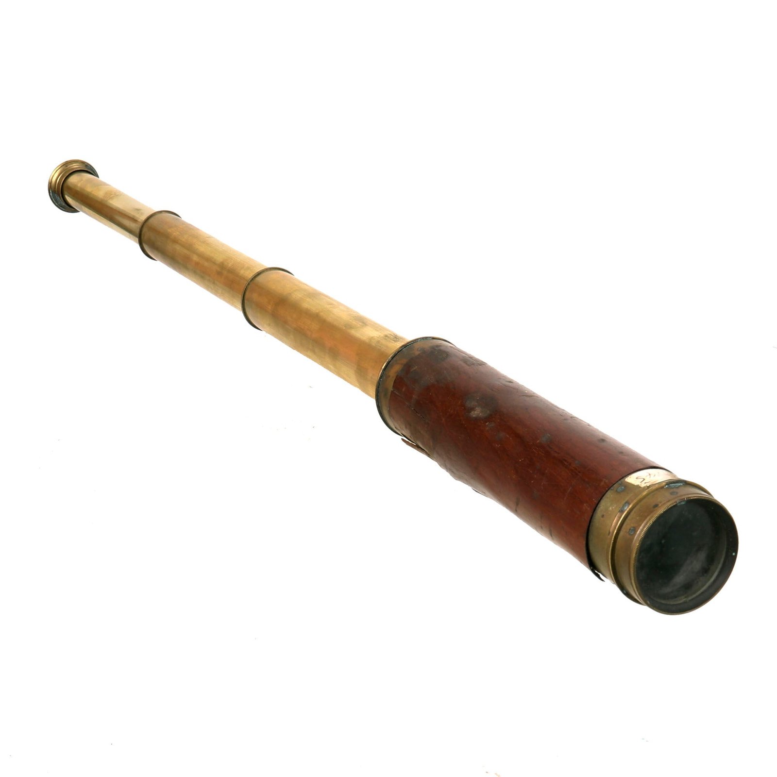 Buy Original British 2nd Boer War Era Named 7th Hussars Three Draw Brass Spotting Telescope Engraved to Lt. Henry Barkly Dalgety | Original Firearms Antique For Sale