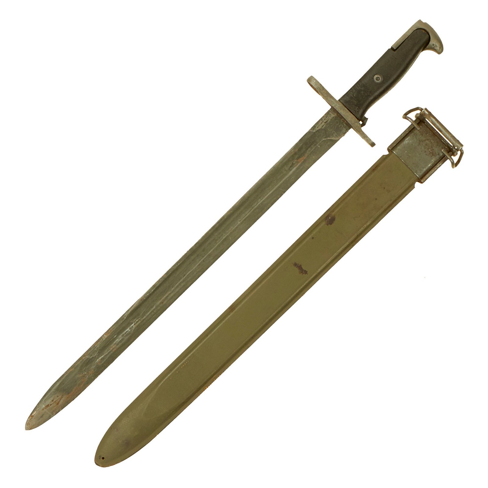 Buy Original U.S. WWII M1942 Garand 16" Bayonet by Union Fork & Hoe with M3 Scabbard - dated 1942 | Original Firearms Antique For Sale