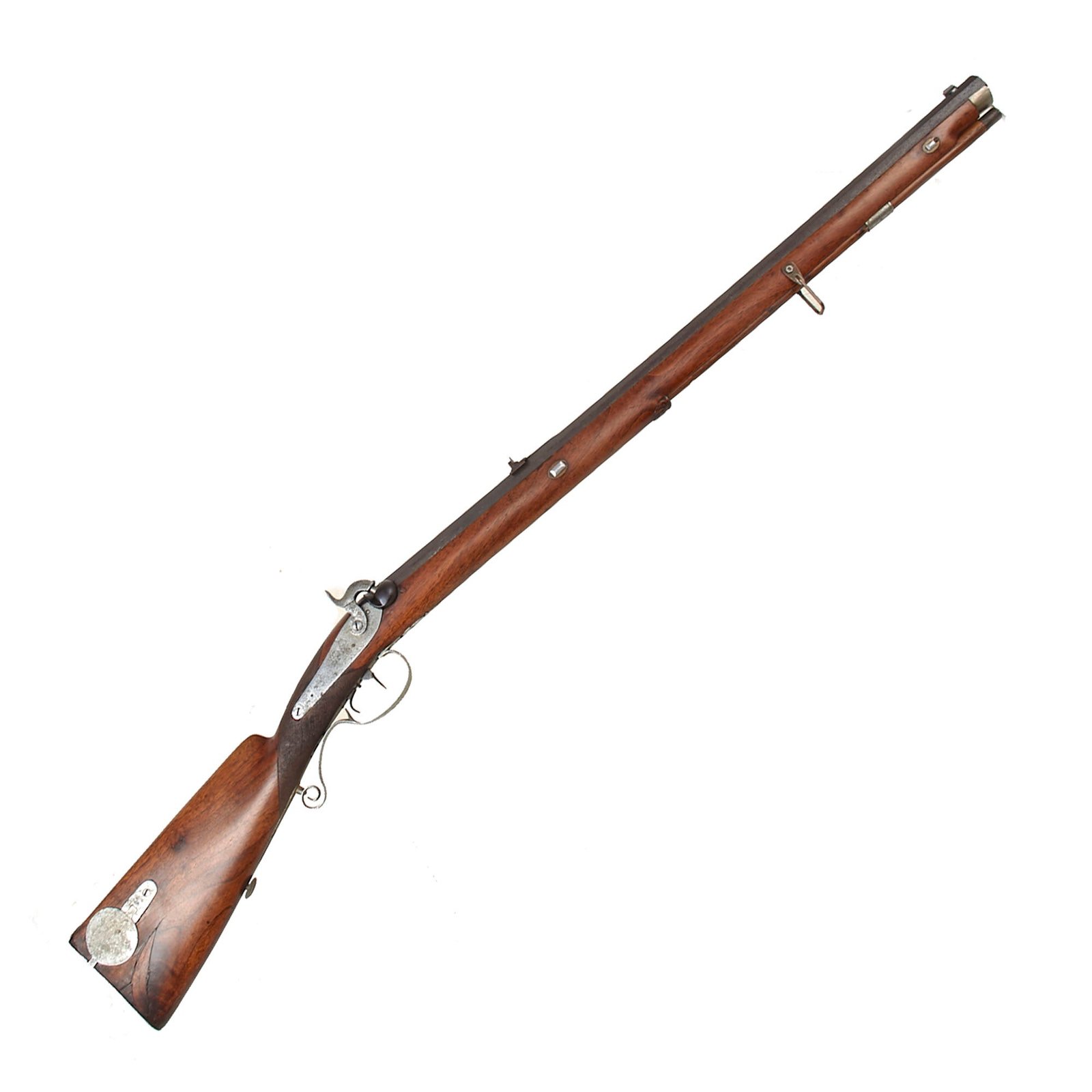 Buy Original 19th Century German Jäger Percussion Rifle Signed J. Lehnert a Czarnikau with Octagonal Barrel & Double Set Trigger - circa 1850 | Original Firearms Antique For Sale