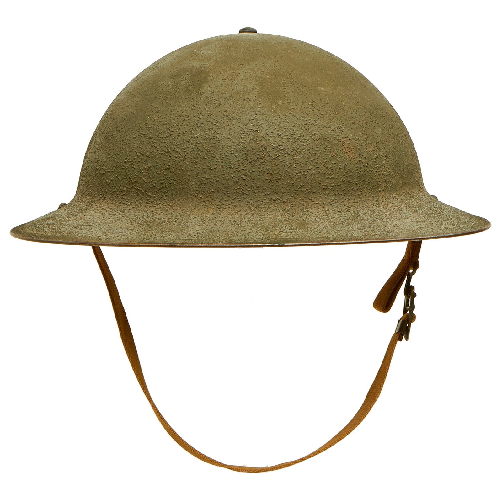 Buy Original U.S. WWII Named US Navy Patrol Wing 10 M1917A1 Kelly Helmet with Textured Paint - Complete | Original Firearms Antique For Sale