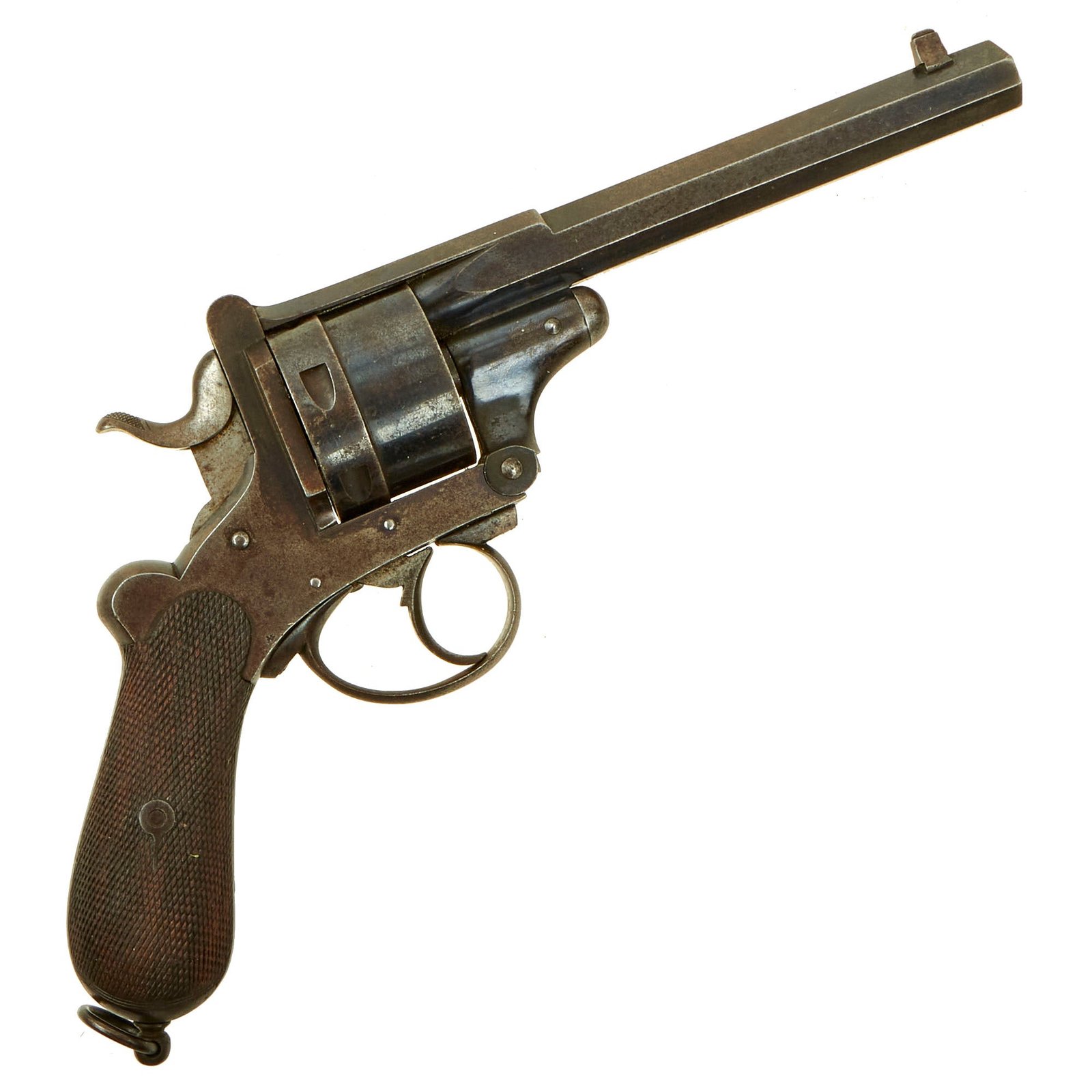 Buy Original British Victorian Webley-Pryse Style Top Break Double Action Revolver by F. Barnes & Co. of London - Serial 4880 | Original Firearms Antique For Sale