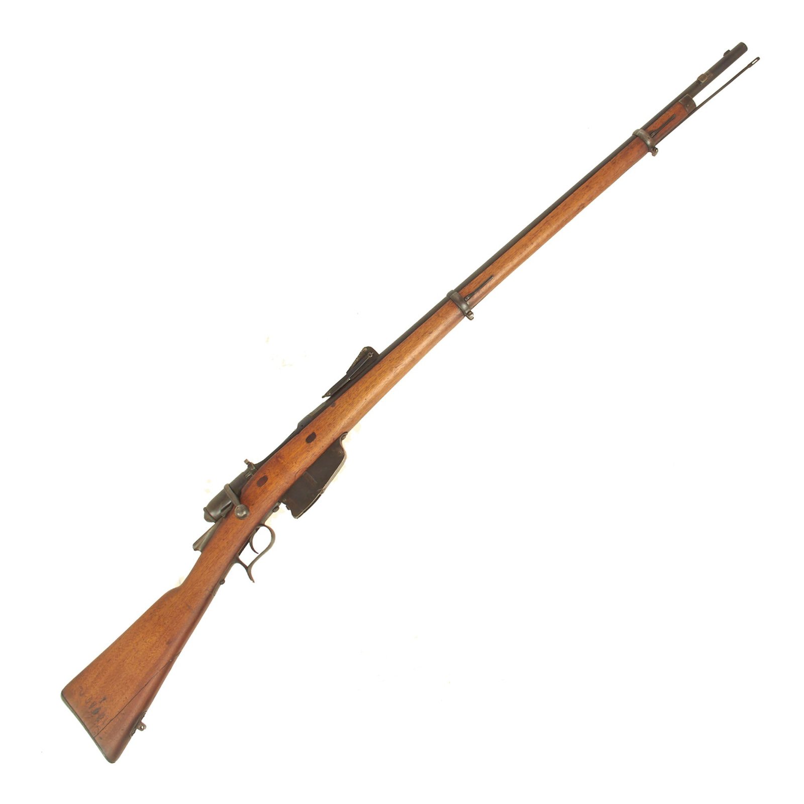 Buy Original Italian WWI Vetterli M1870/87/15 Infantry Rifle made in Brescia Converted to 6.5mm - Dated 1883 | Original Firearms Antique For Sale