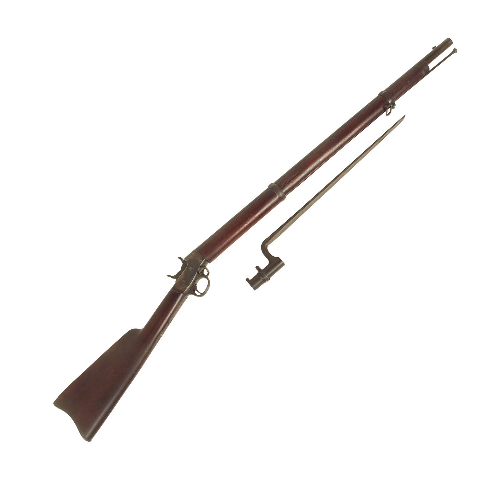 Buy Original U.S. Remington Rolling Block .50cal M1869 Small Frame Cadet Training Rifle with Bayonet & Patent Markings | Original Firearms Antique For Sale