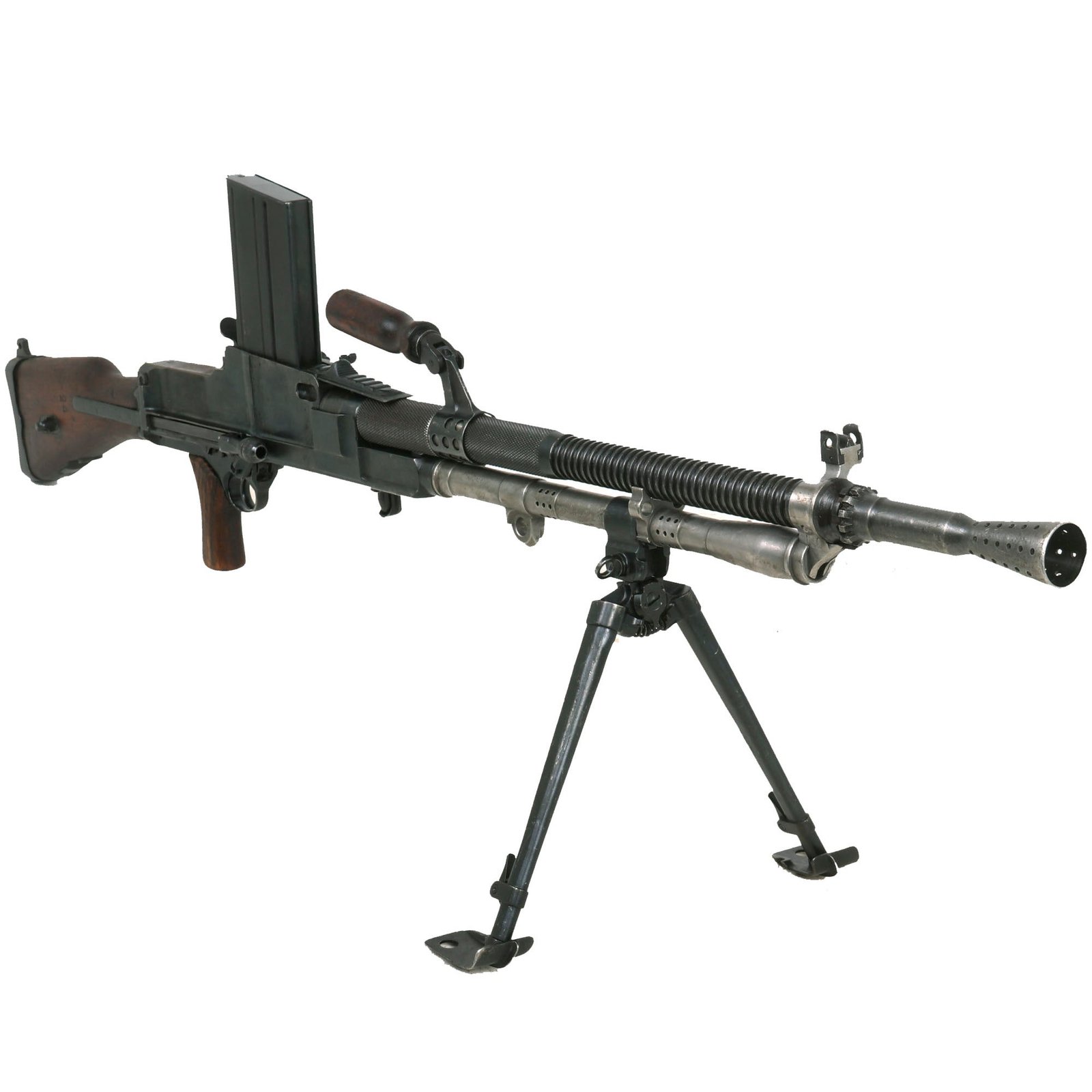 Buy Original Czech Pre-WWII Yugoslavian Contract ZB-30J German MG30(t) Display Machine Gun Serial 69 with 8mm Bren Magazine | Original Firearms Antique For Sale