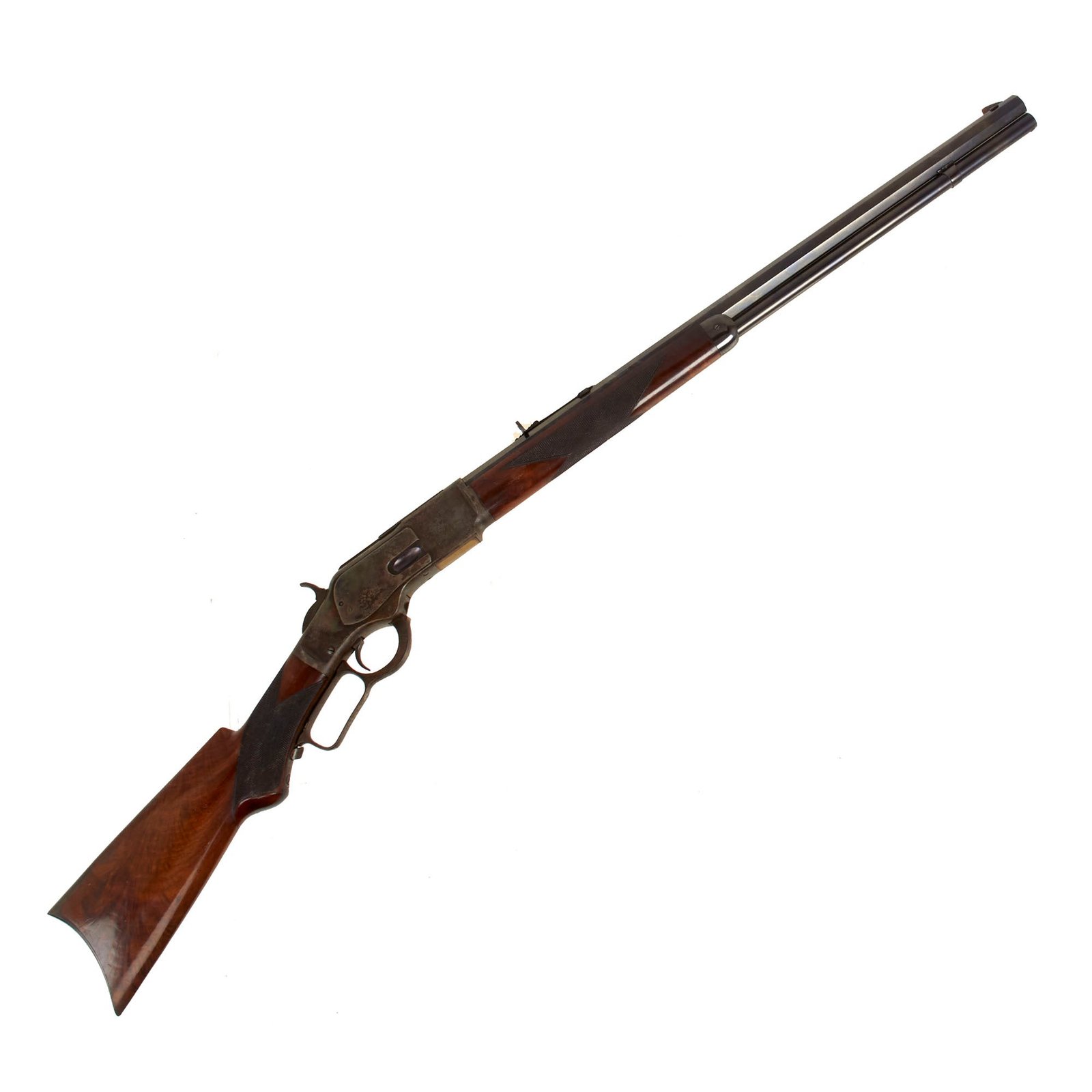 Buy Original Magnificent U.S. Winchester Deluxe Model 1873 .44-40 Rifle with Octagonal Barrel made in 1891 - Serial 397076 | Original Firearms Antique For Sale