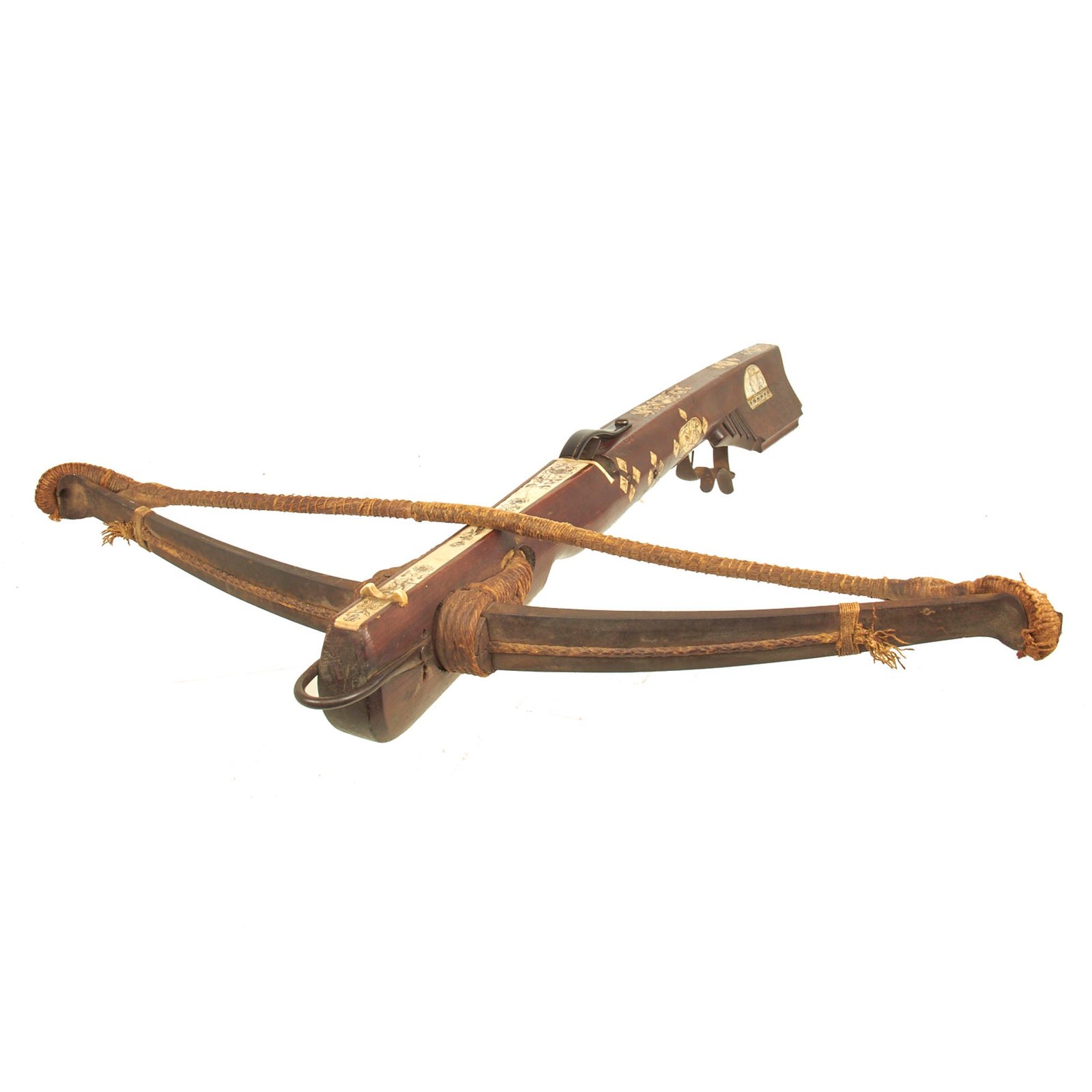 Buy Original German 17th Century Canton of Thurgau Horn Inlaid Crossbow | Original Firearms Antique For Sale