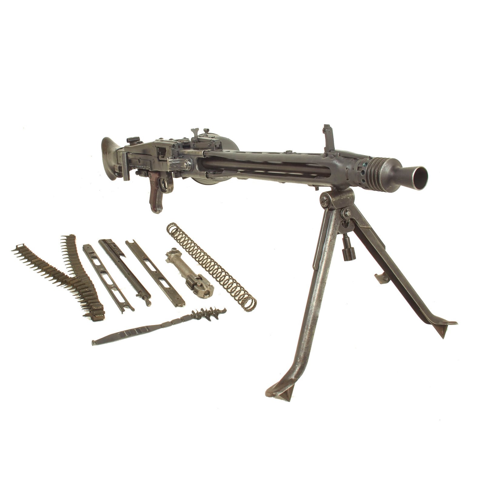 Buy Original German WWII MG 42 Display Machine Gun by MAGET with Internal Components & Belt Drum - dated 1943 | Original Firearms Antique For Sale