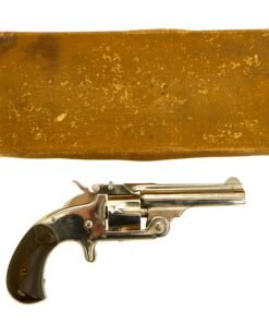 Buy Original U.S. Smith & Wesson Nickel Plated Model 1 ½ Single Action Revolver in .32 S&W in Box - Matching Serial 77679 | Original Firearms Antique For Sale